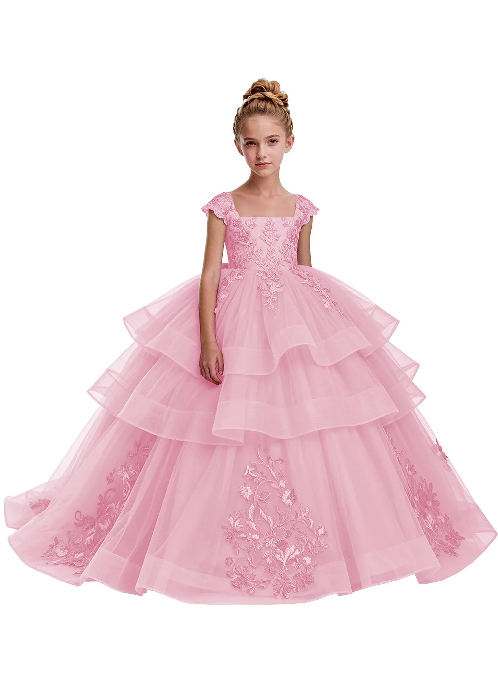 Elegant Tulle Pageant Dress for Girls