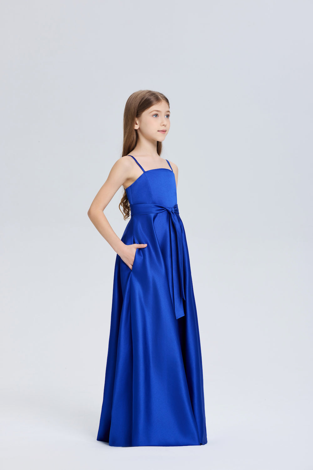 Charming A-Line with Belt Chiffon Dress
