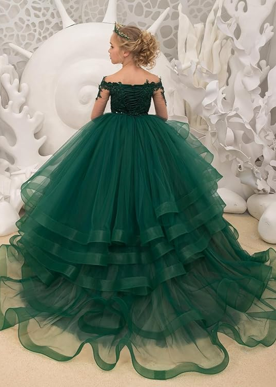 Princess Ruffles Tulle Party Gown