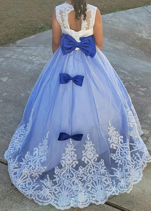 Princess Lilac Long Girls Pageant Dresses