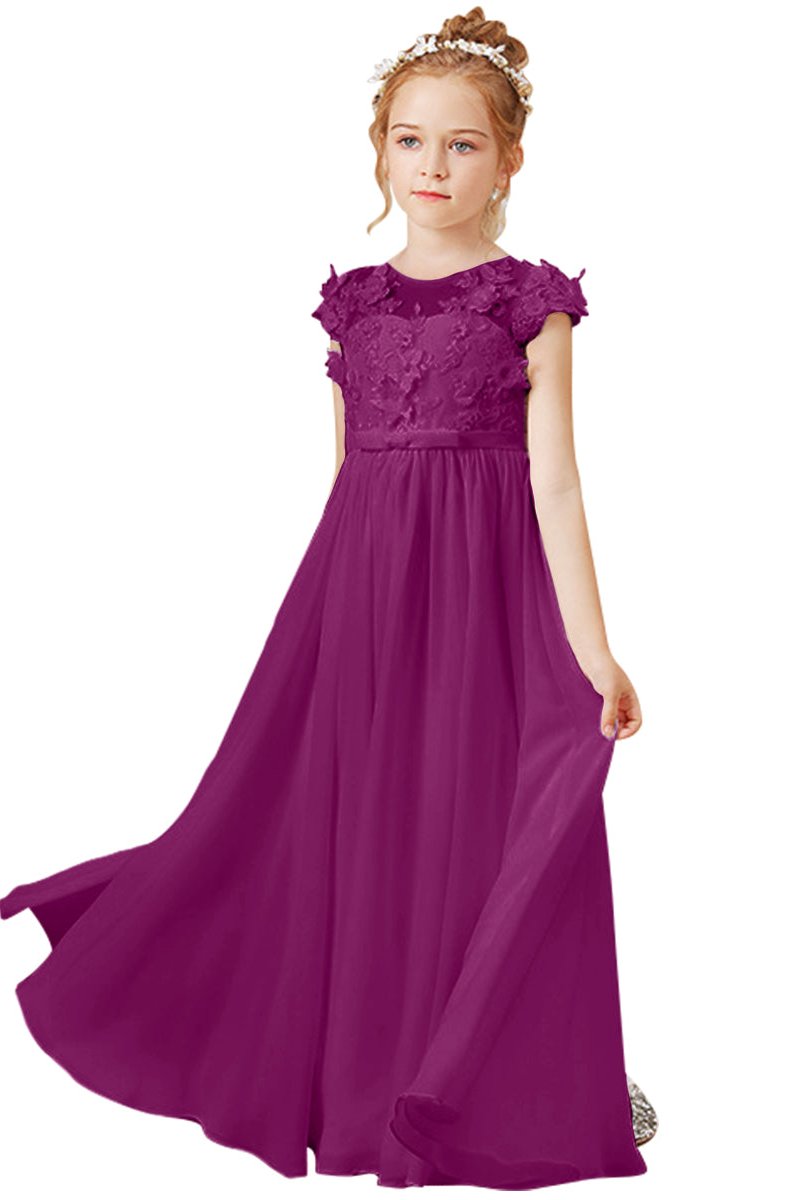 Flower Girl Dresses Applique Tulle Pageant Princess Gown