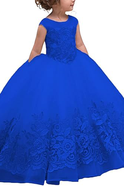 Flower Girl Dress for Wedding Bridesmaid Princess Party Gown