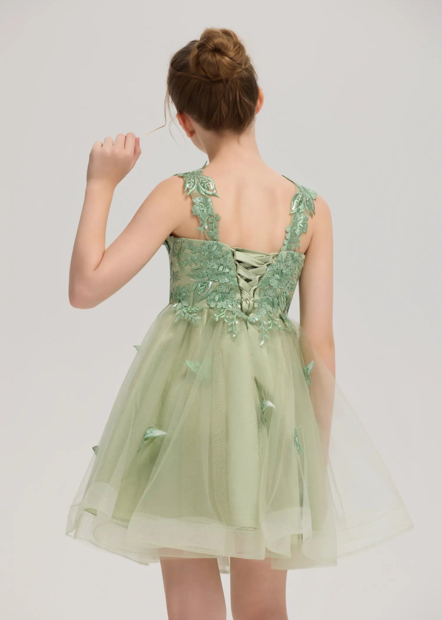 Appliqué Tulle Dress