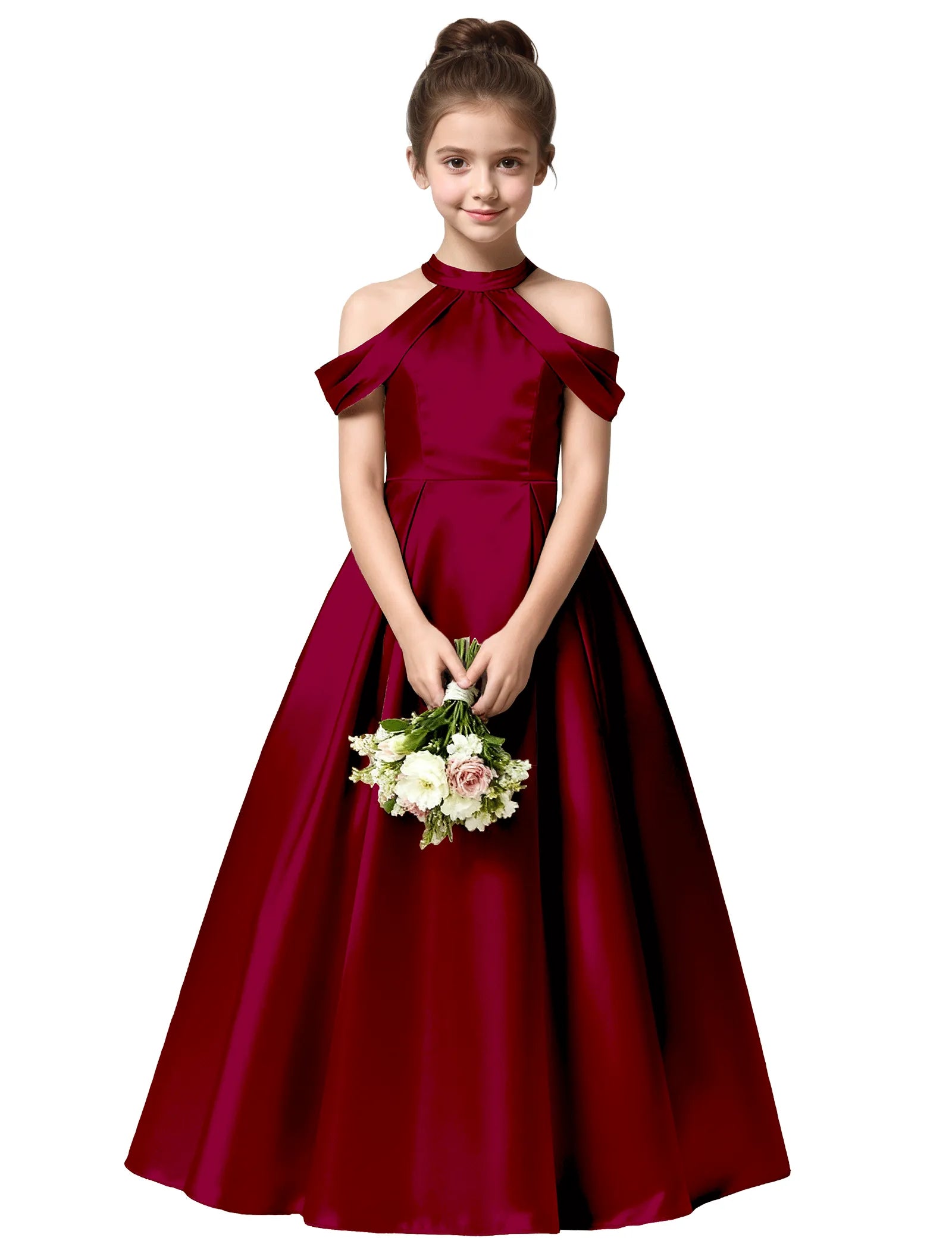 Vestido de princesa sin mangas de encaje