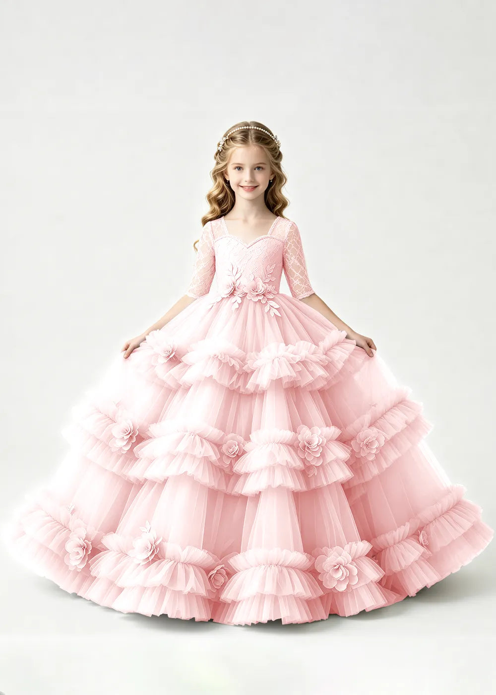 Spitzenkleid mit schulterfreiem Design