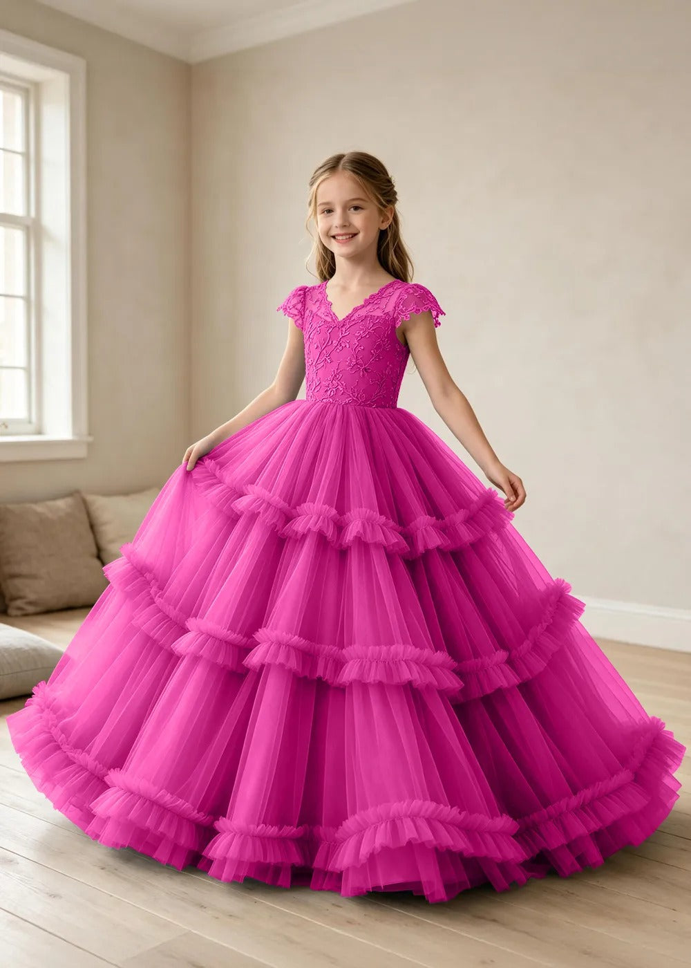 Spitzenkleid mit schulterfreiem Design