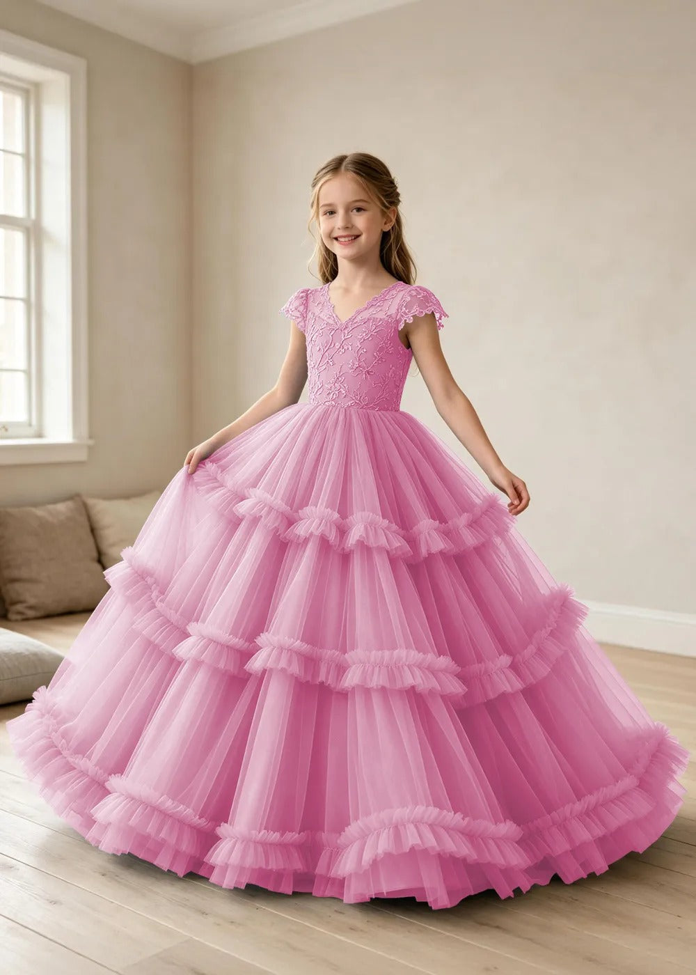 Spitzenkleid mit schulterfreiem Design