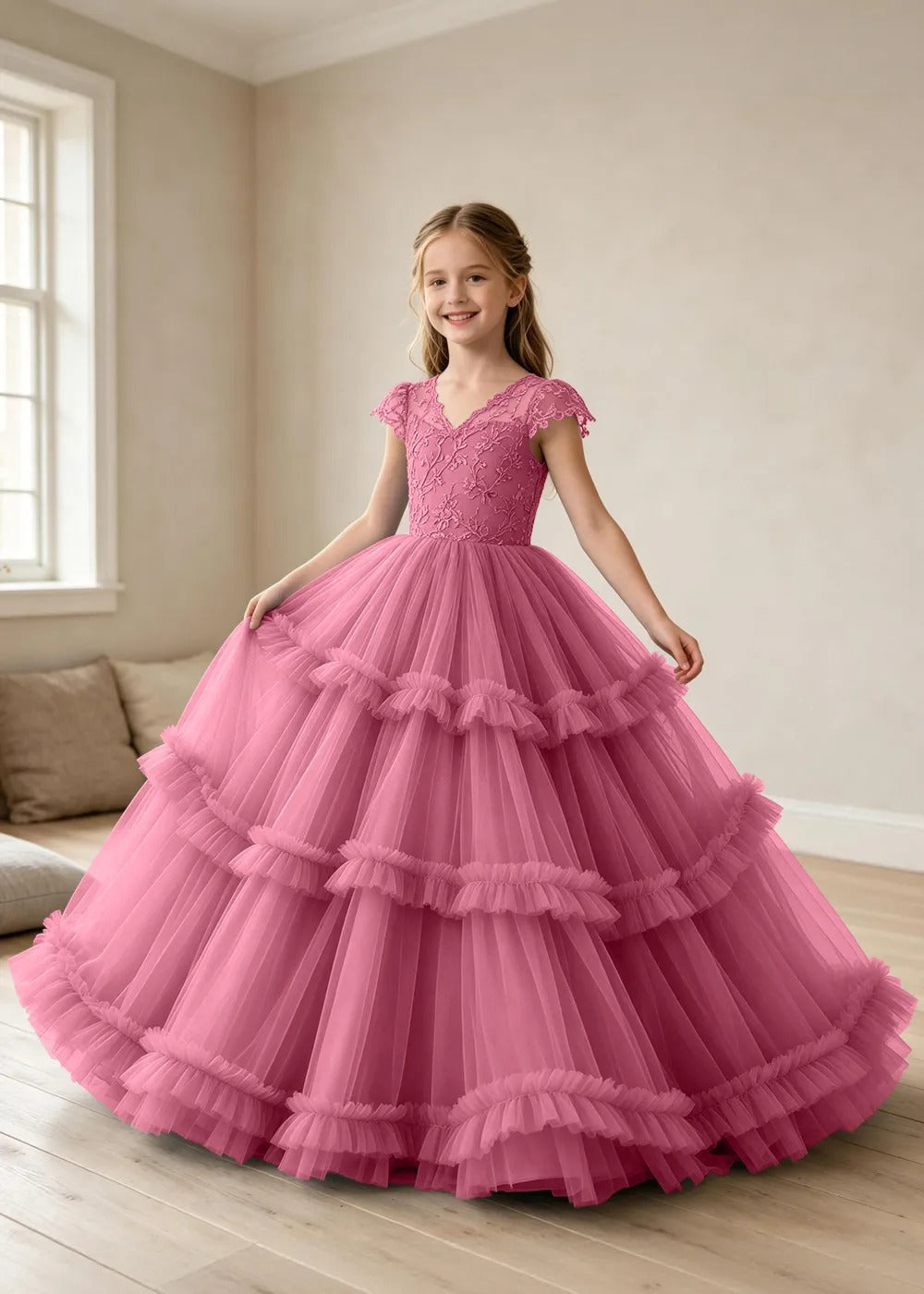 Spitzenkleid mit schulterfreiem Design