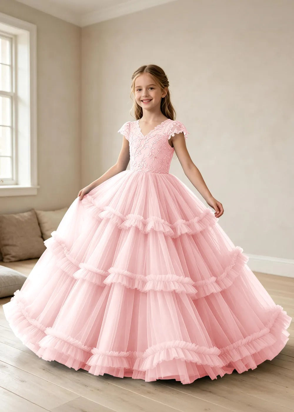 Spitzenkleid mit schulterfreiem Design