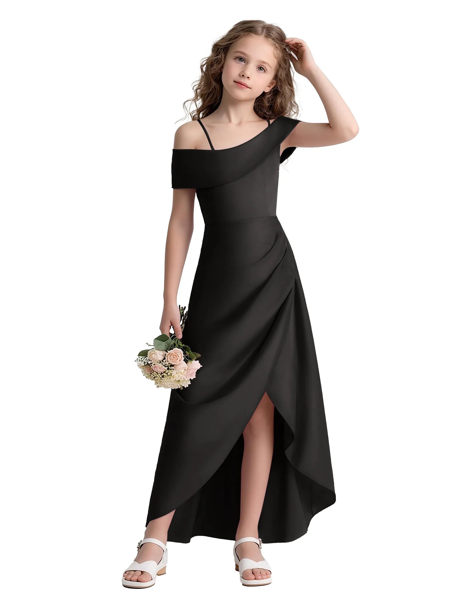 Spitzenkleid mit schulterfreiem Design
