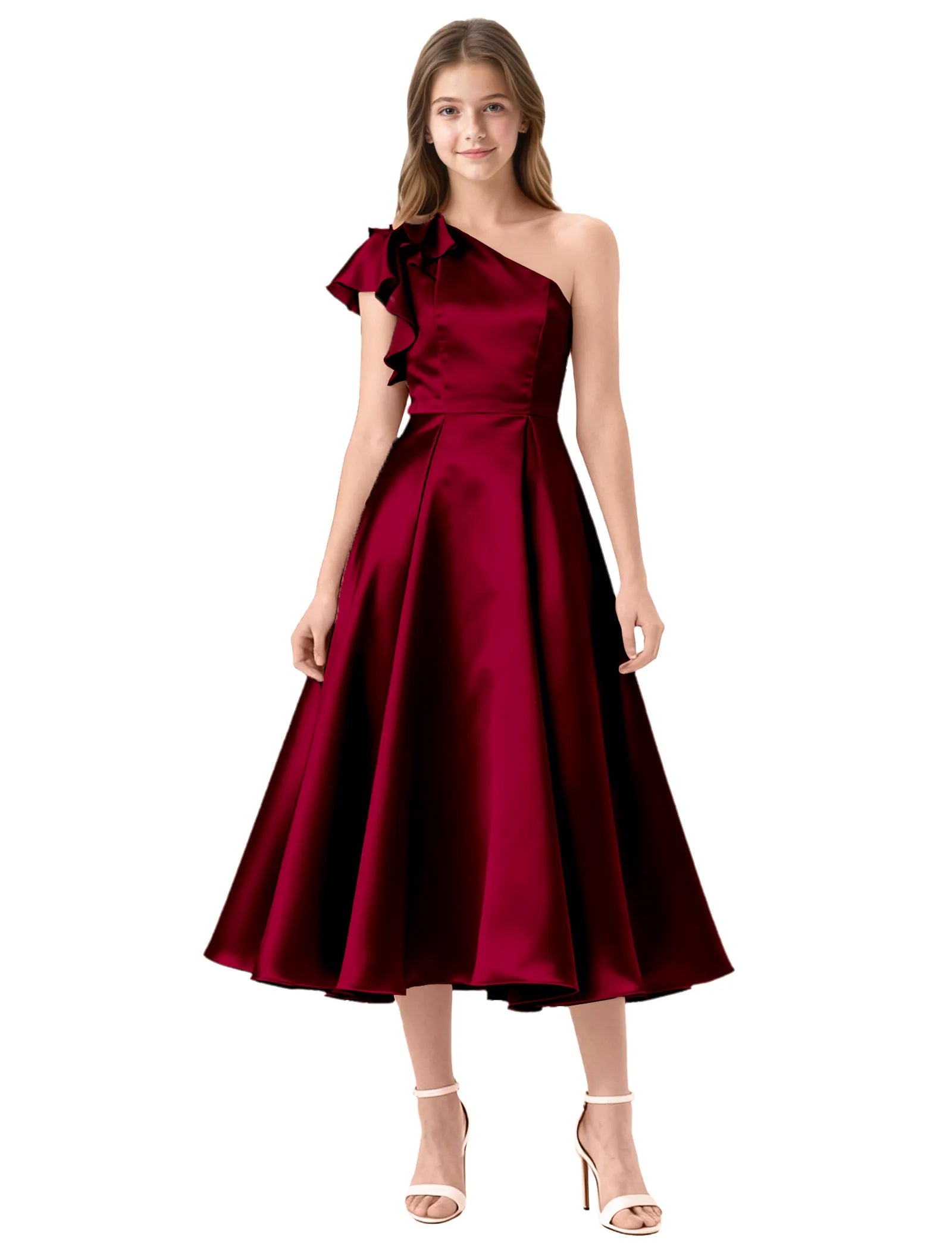 Vestido de princesa sin mangas de encaje