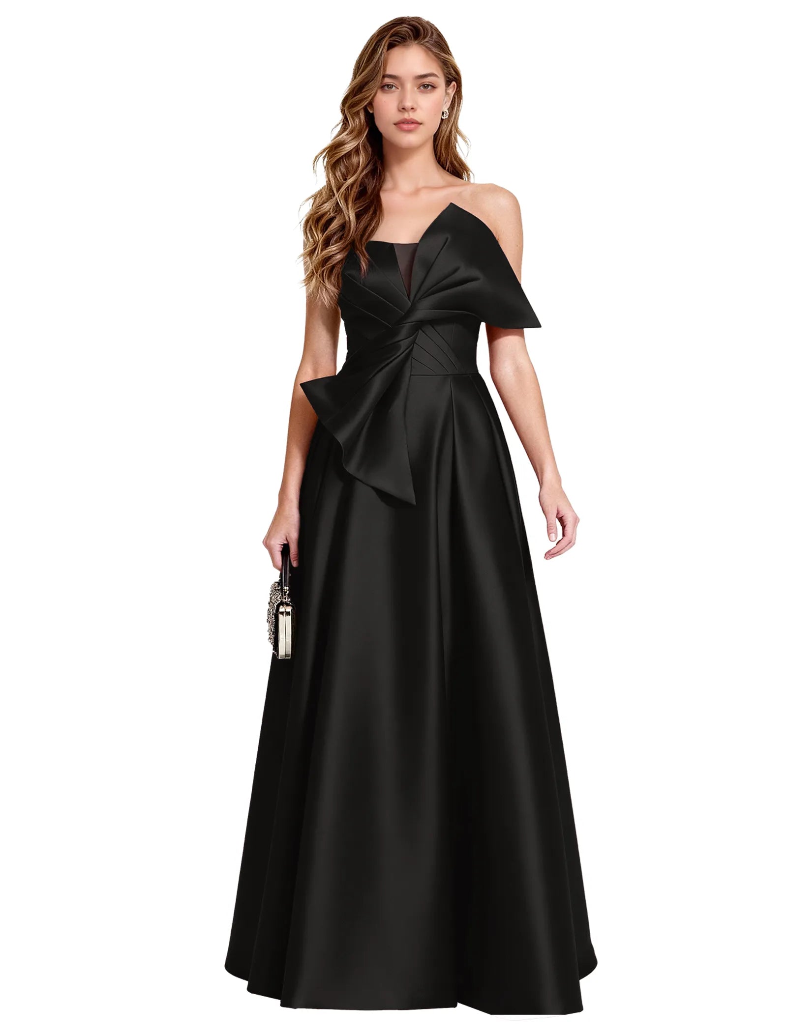 Elegant A Line Evening Gown with Corset Back