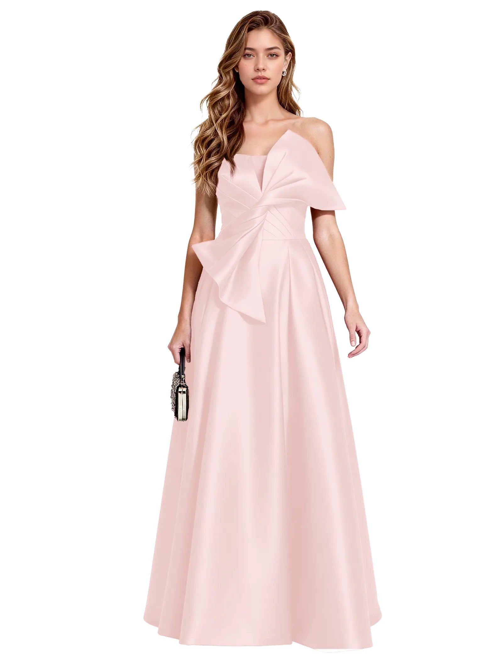 Elegant A Line Evening Gown with Corset Back