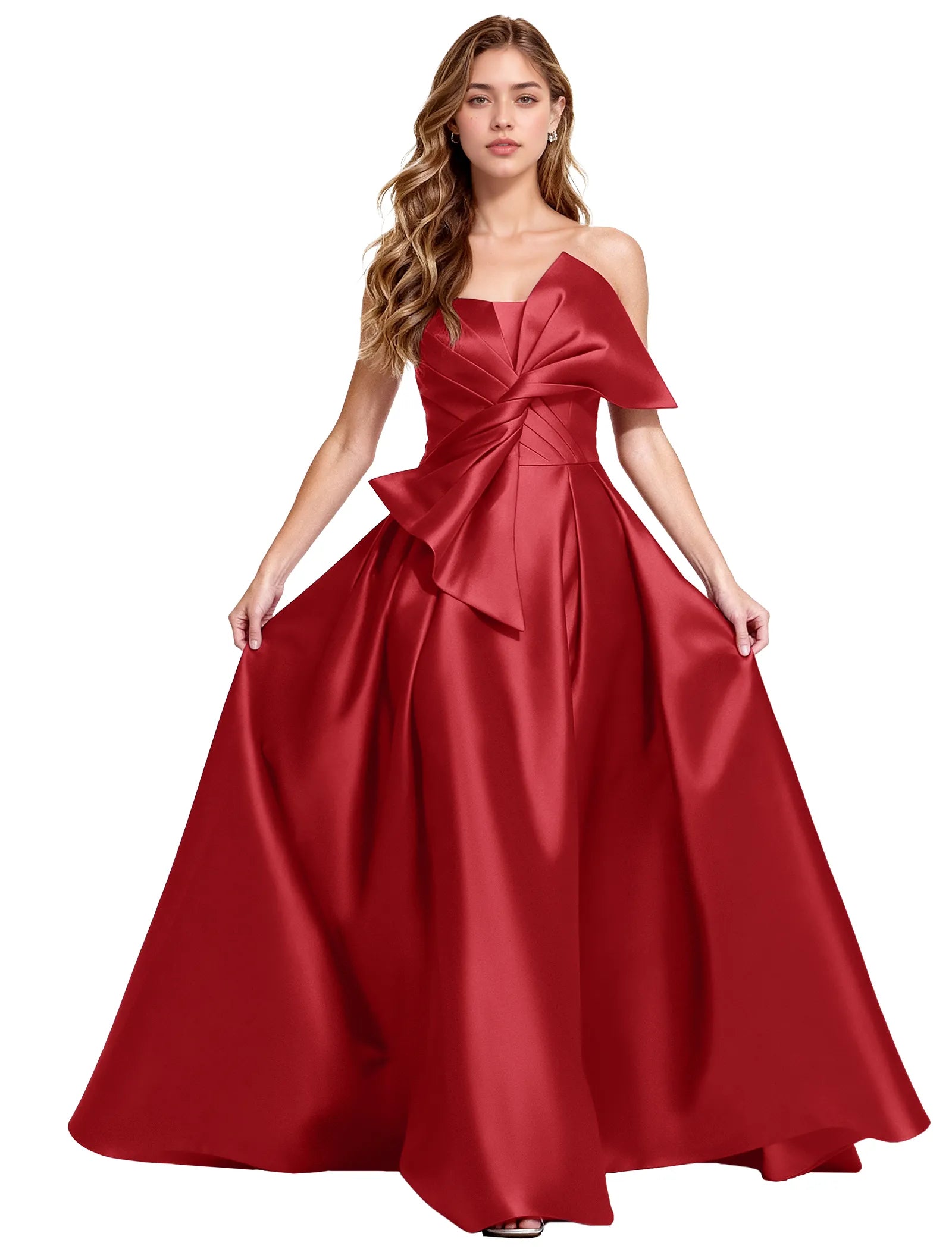 Elegant A Line Evening Gown with Corset Back
