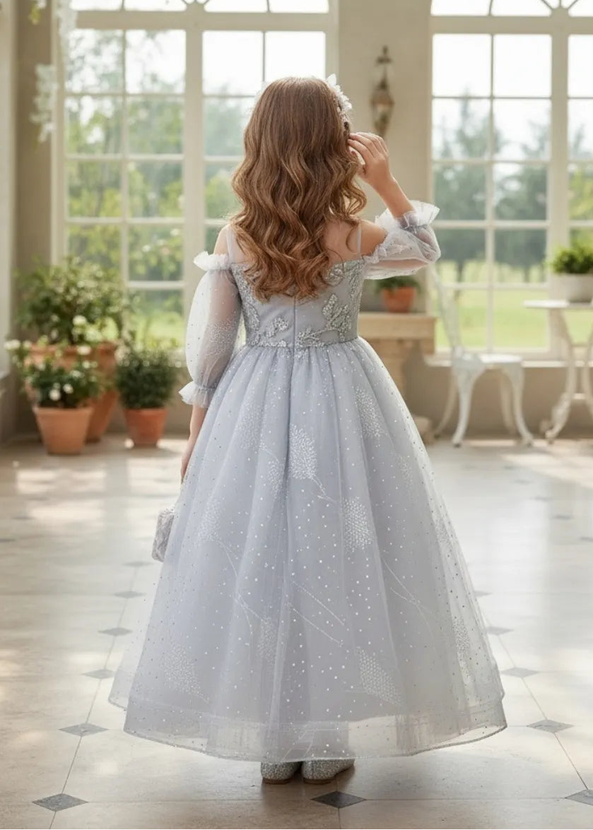 Sparkle Mesh Ball Dress for Girls