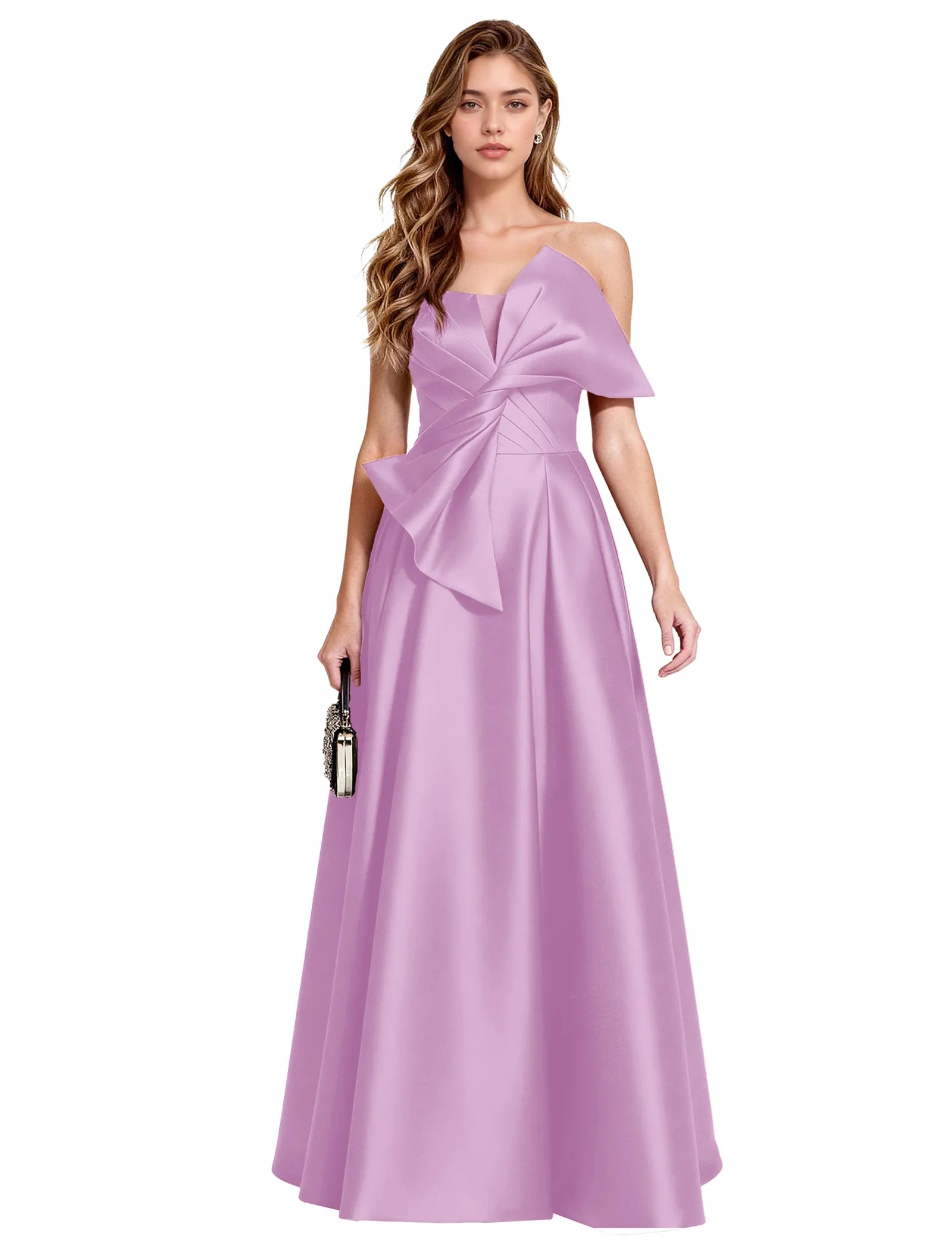 Elegant A Line Evening Gown with Corset Back
