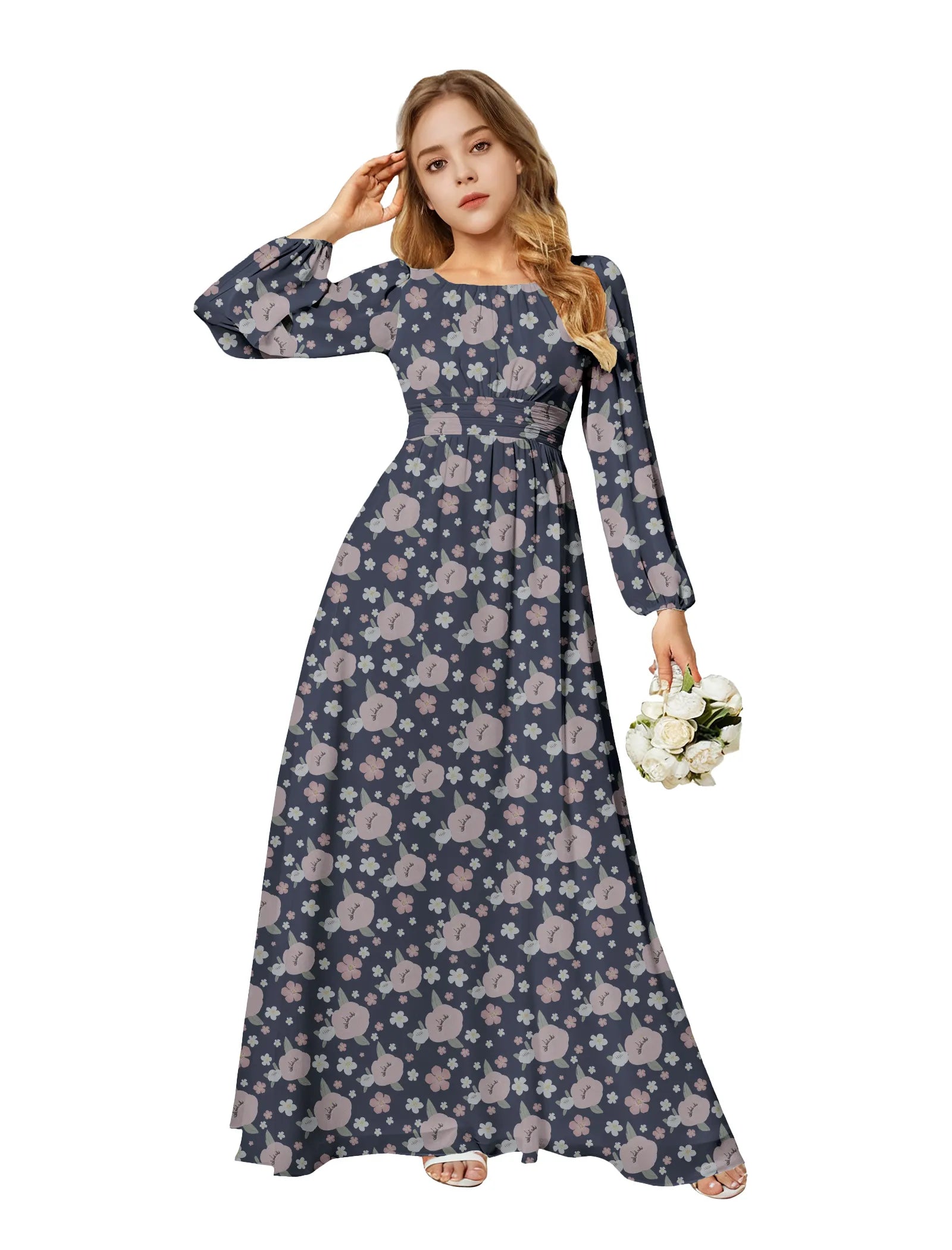 Vestido de princesa sin mangas de encaje
