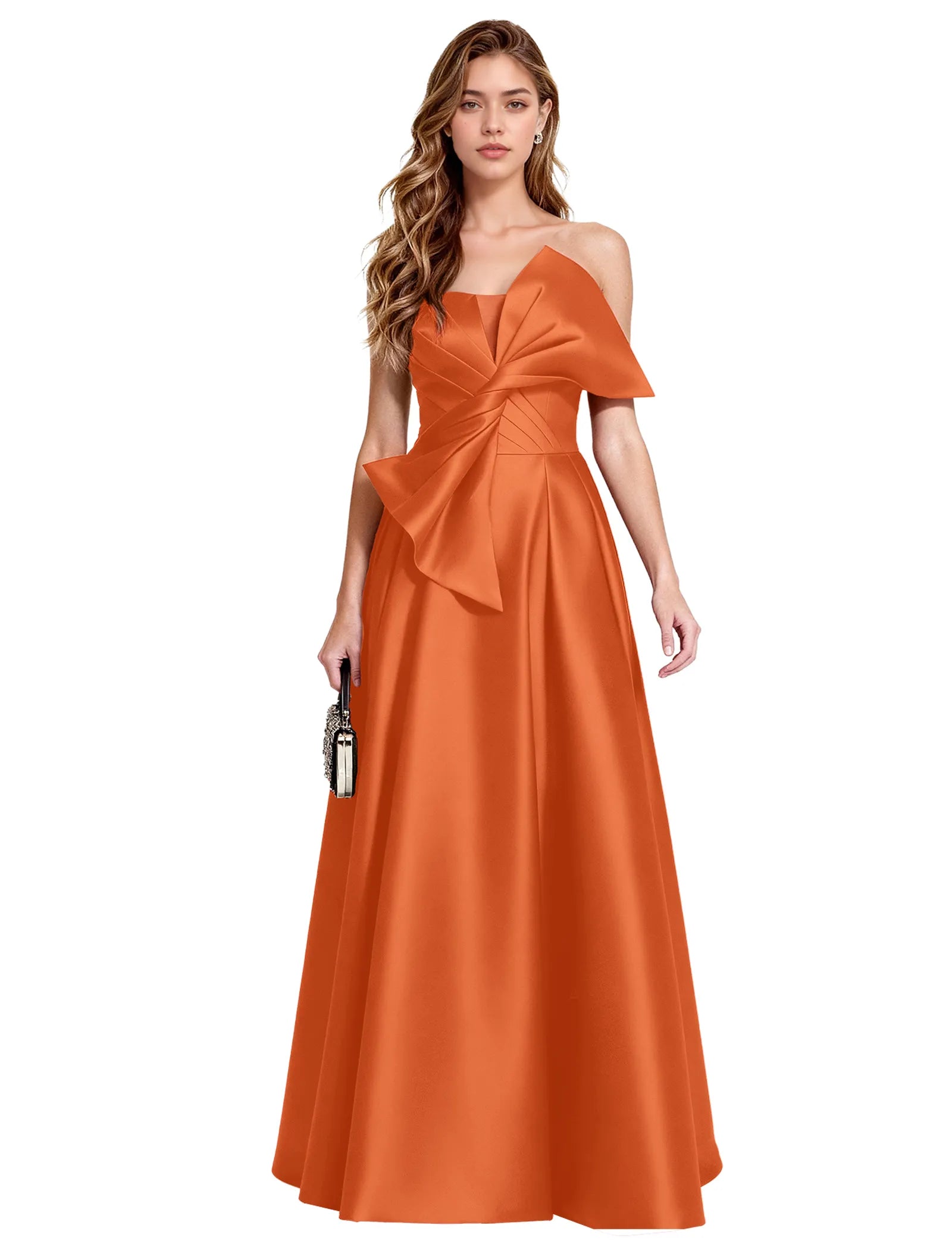 Elegant A Line Evening Gown with Corset Back