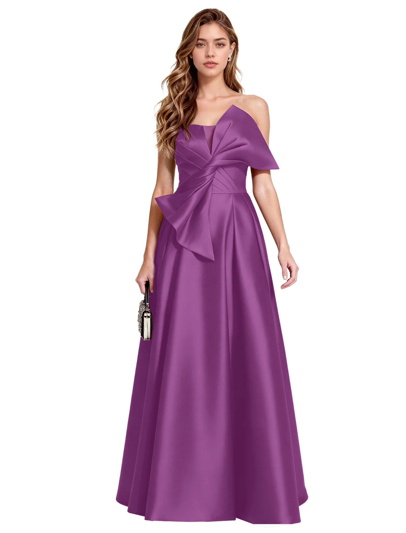 Elegant A Line Evening Gown with Corset Back