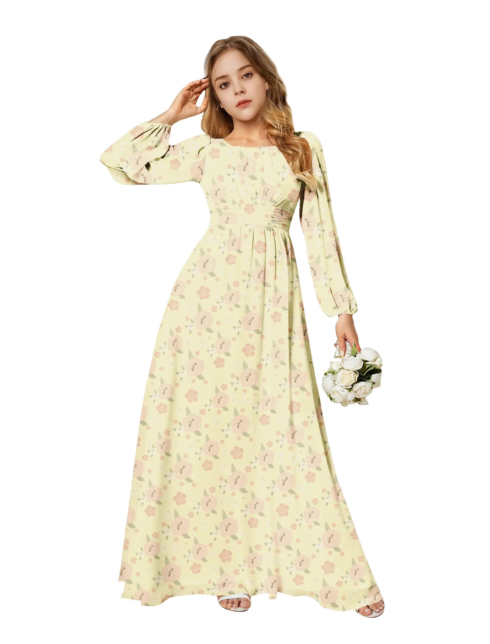 Vestido de princesa sin mangas de encaje