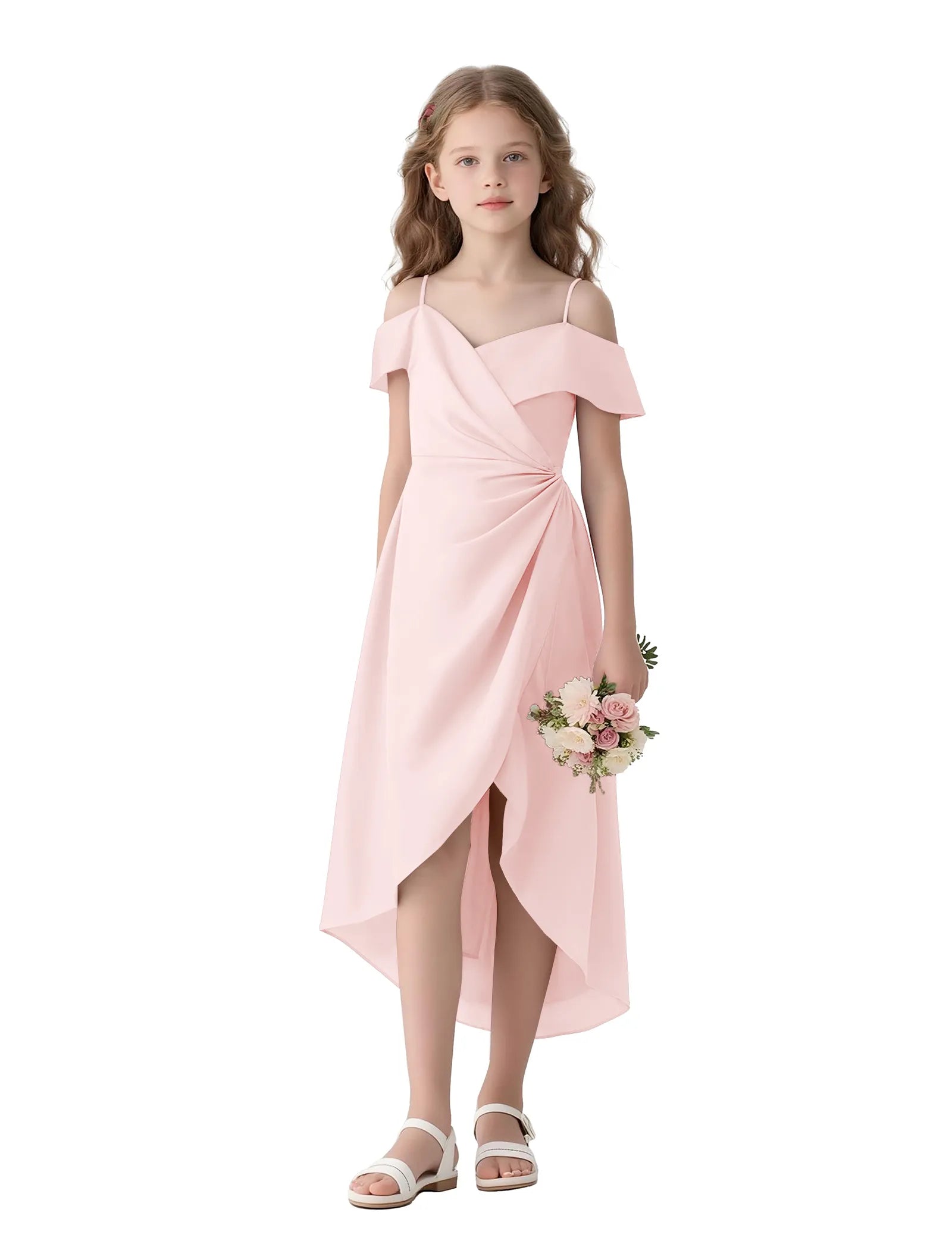 Aurelia Flutter Shoulder Party Dress