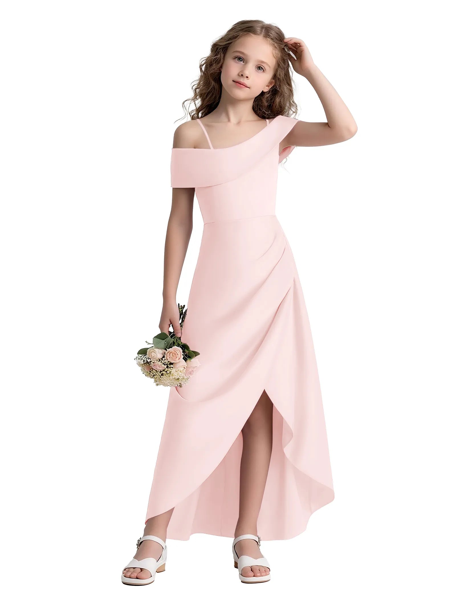 Spitzenkleid mit schulterfreiem Design