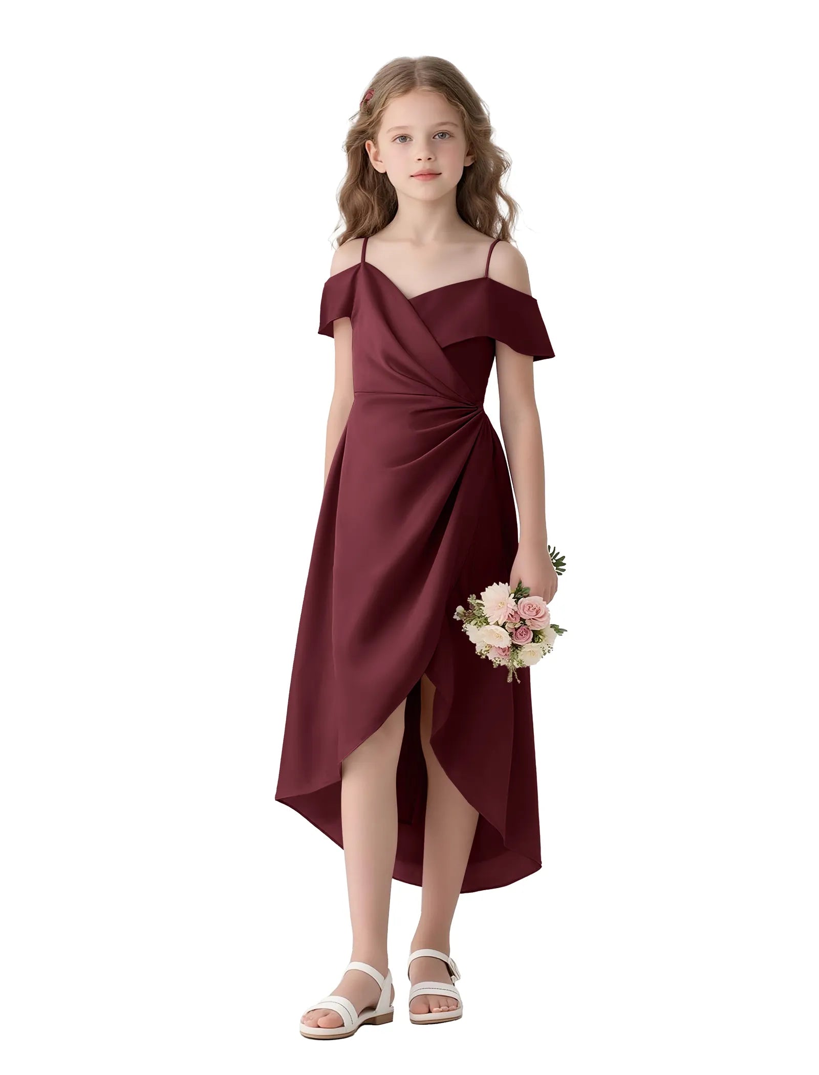 Aurelia Flutter Shoulder Party Dress