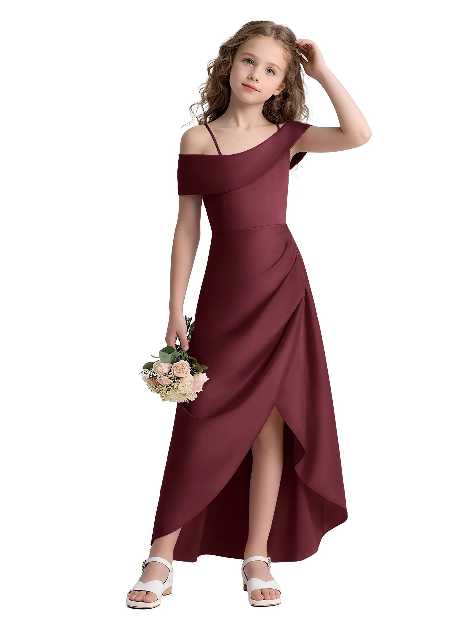Spitzenkleid mit schulterfreiem Design