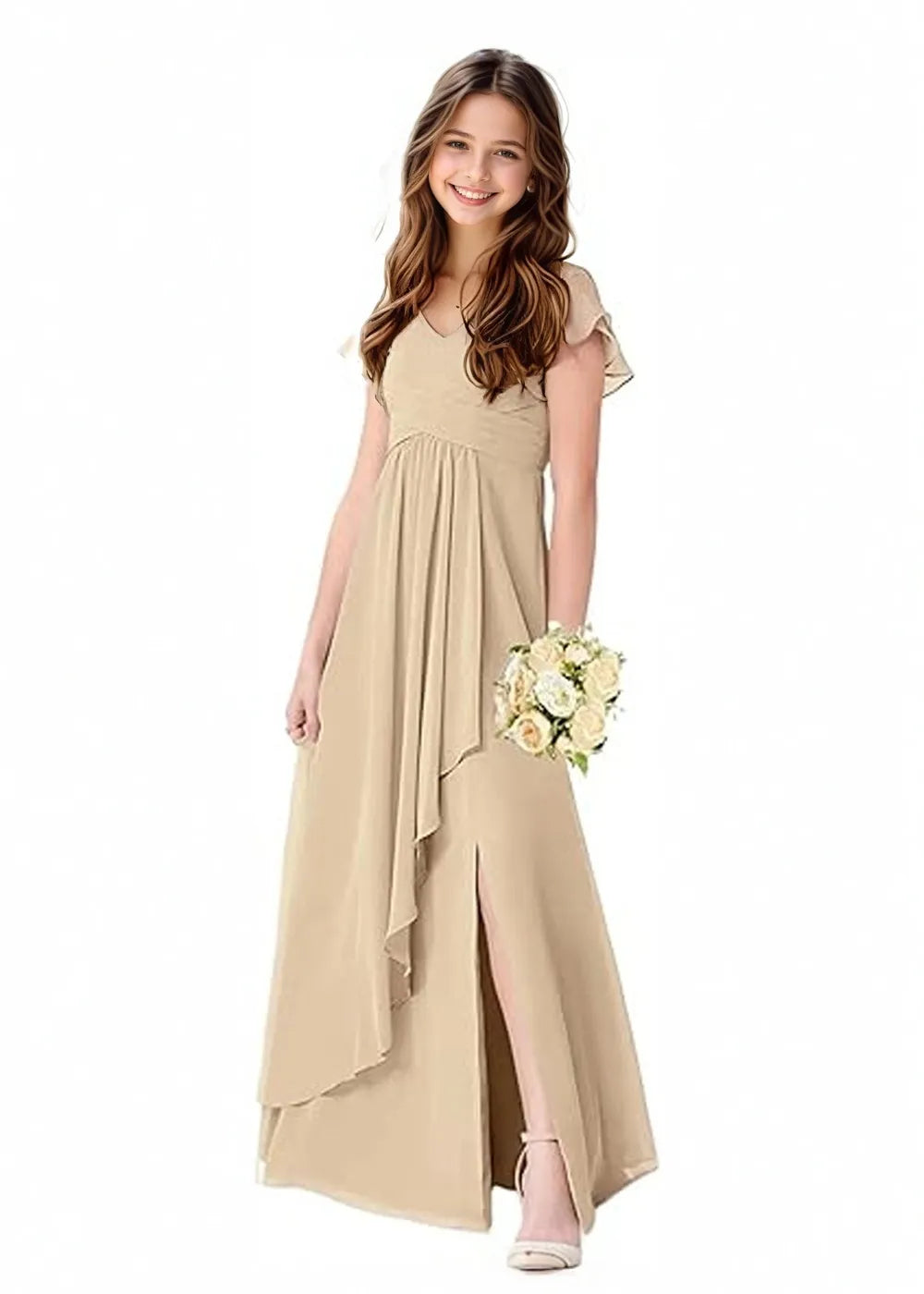 Grecian Junior Bridesmaid Dress