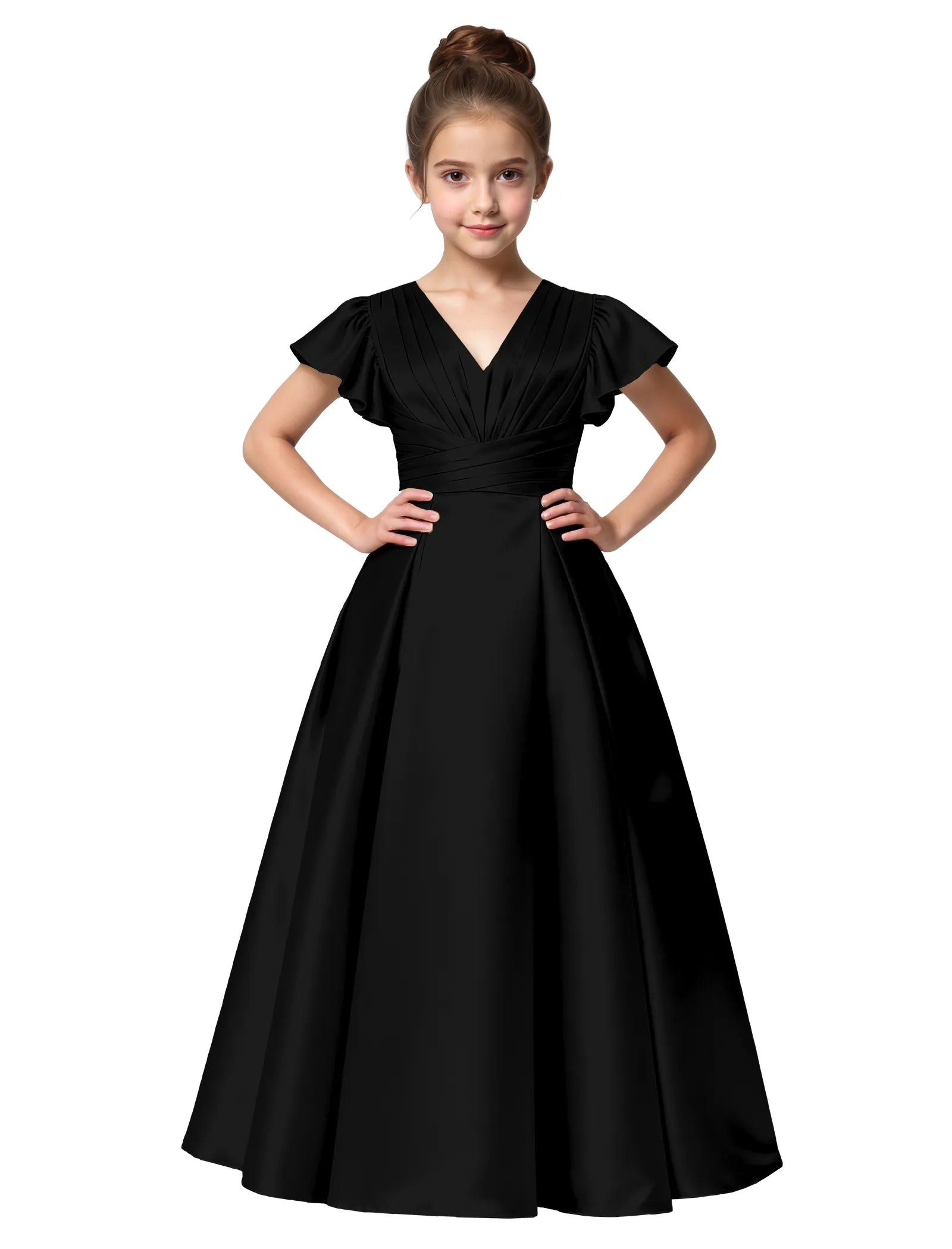 Vestido de princesa sin mangas de encaje