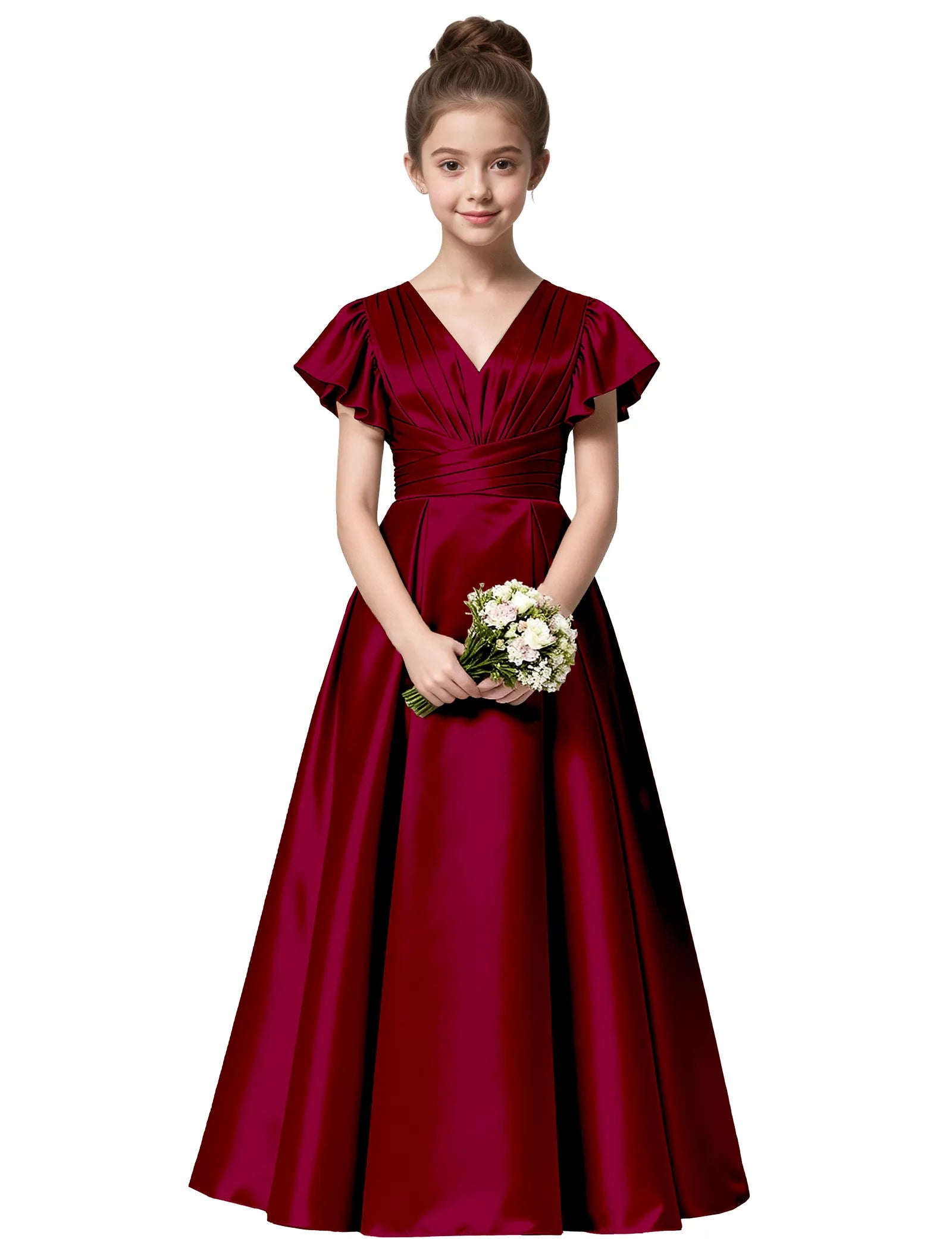 Vestido de princesa sin mangas de encaje