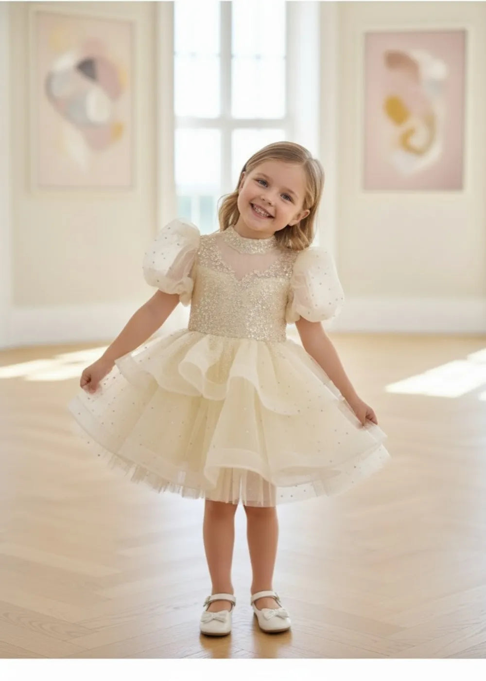 Little Princess Bubble Skirt Tea Party Dress
