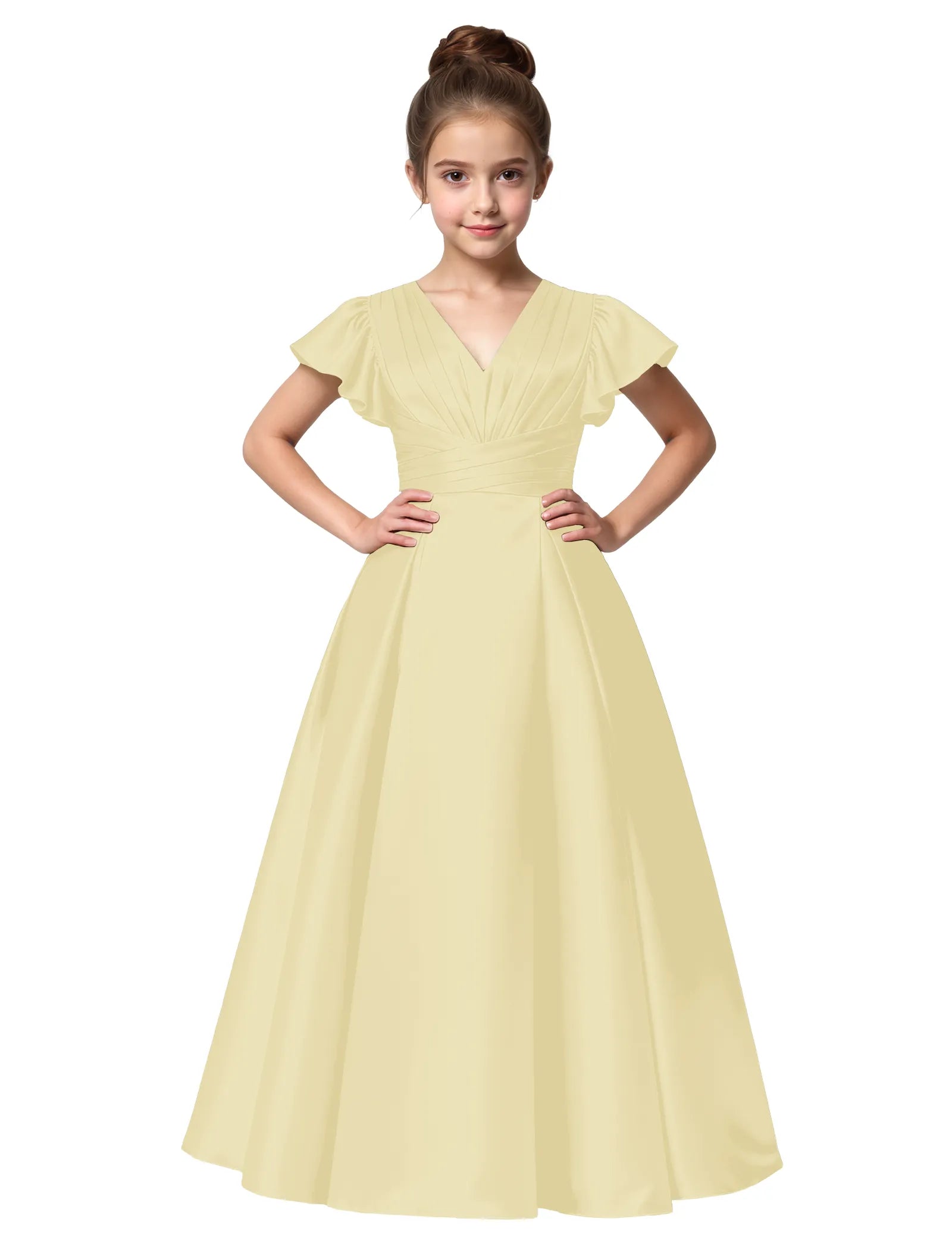 Vestido de princesa sin mangas de encaje