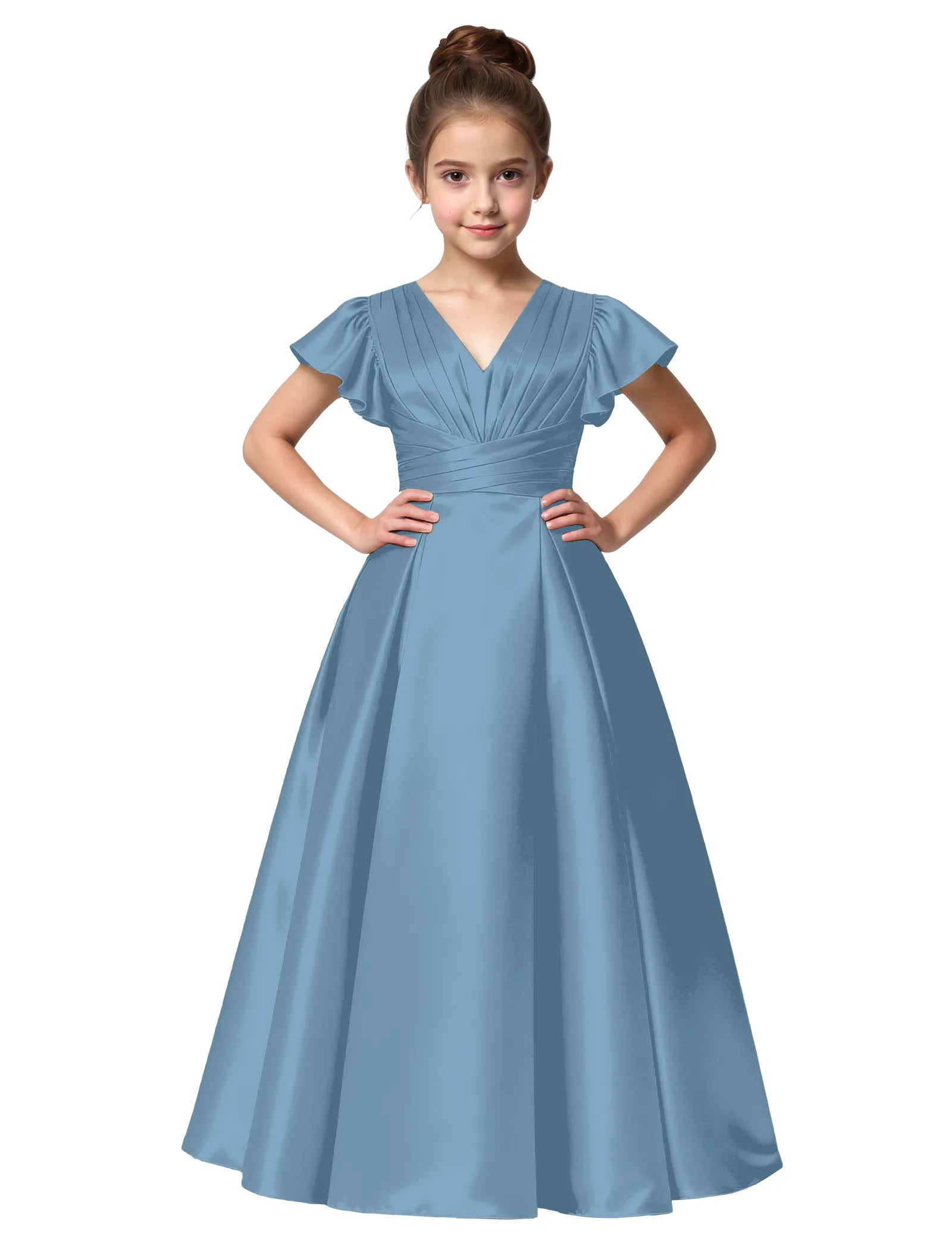 Vestido de princesa sin mangas de encaje