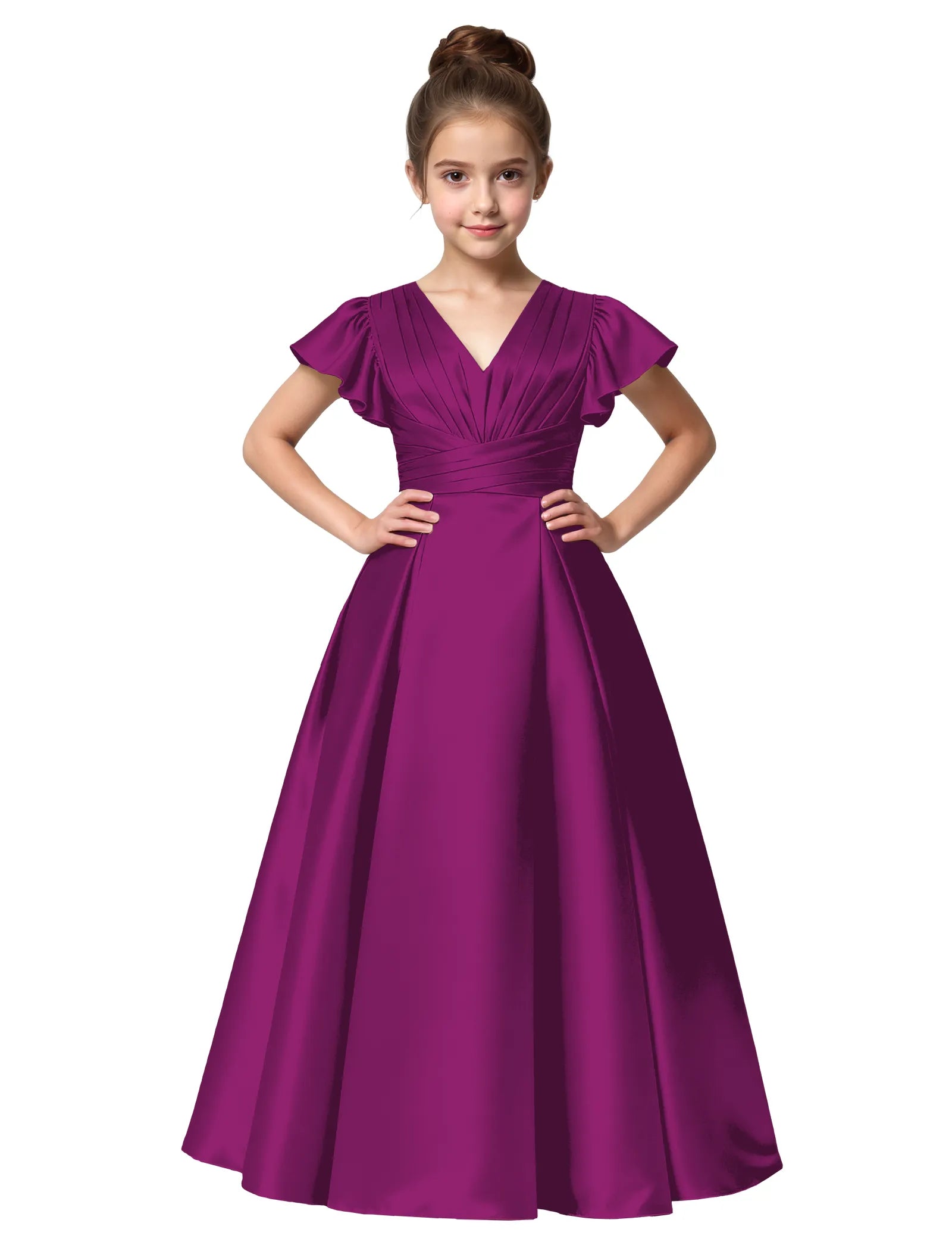 Vestido de princesa sin mangas de encaje