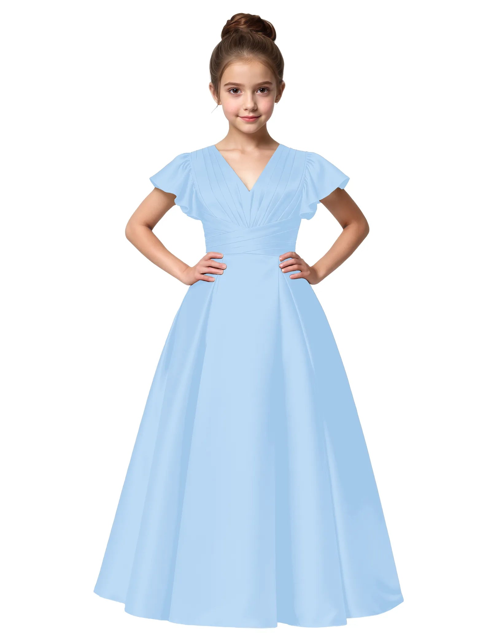 Vestido de princesa sin mangas de encaje