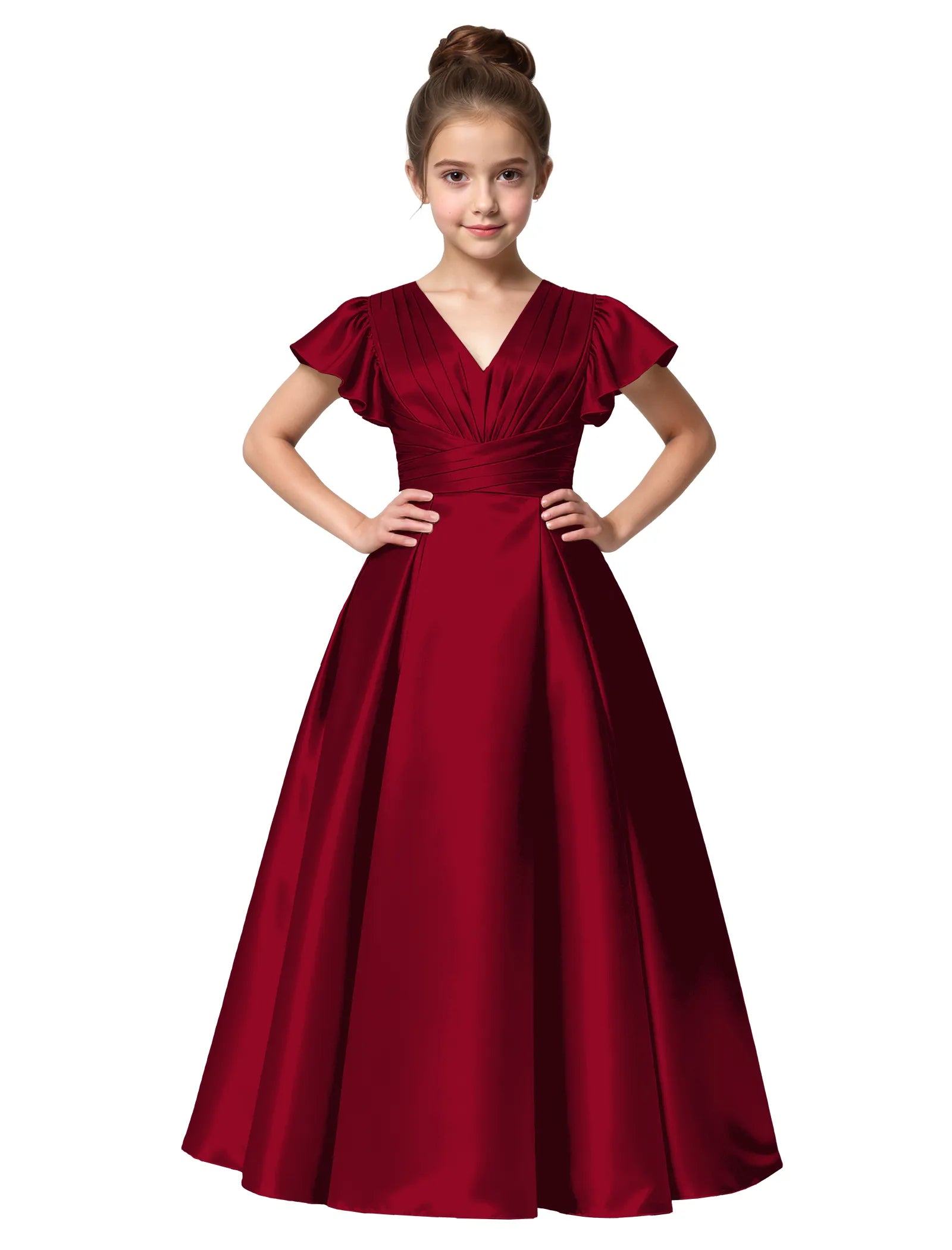 Vestido de princesa sin mangas de encaje