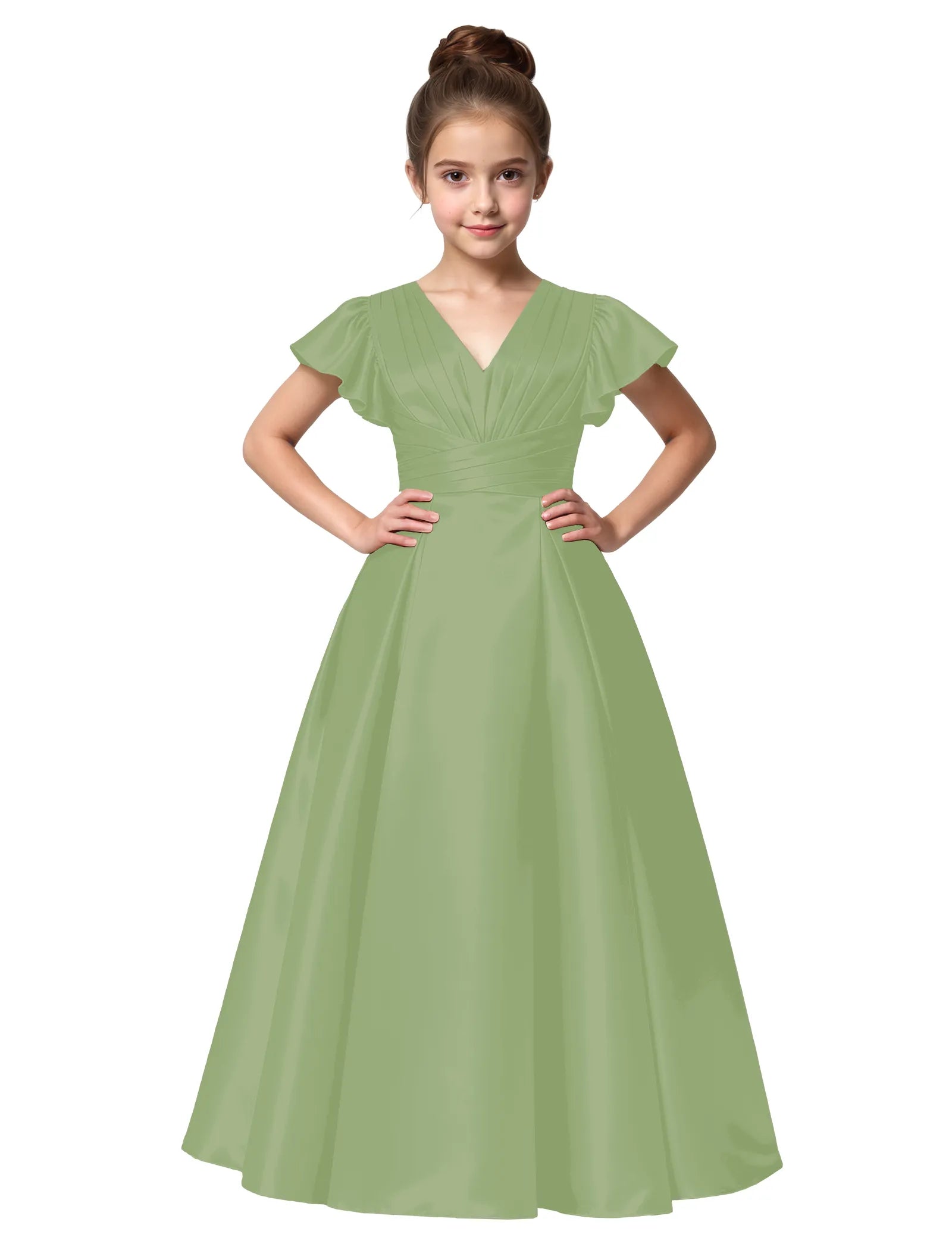 Vestido de princesa sin mangas de encaje