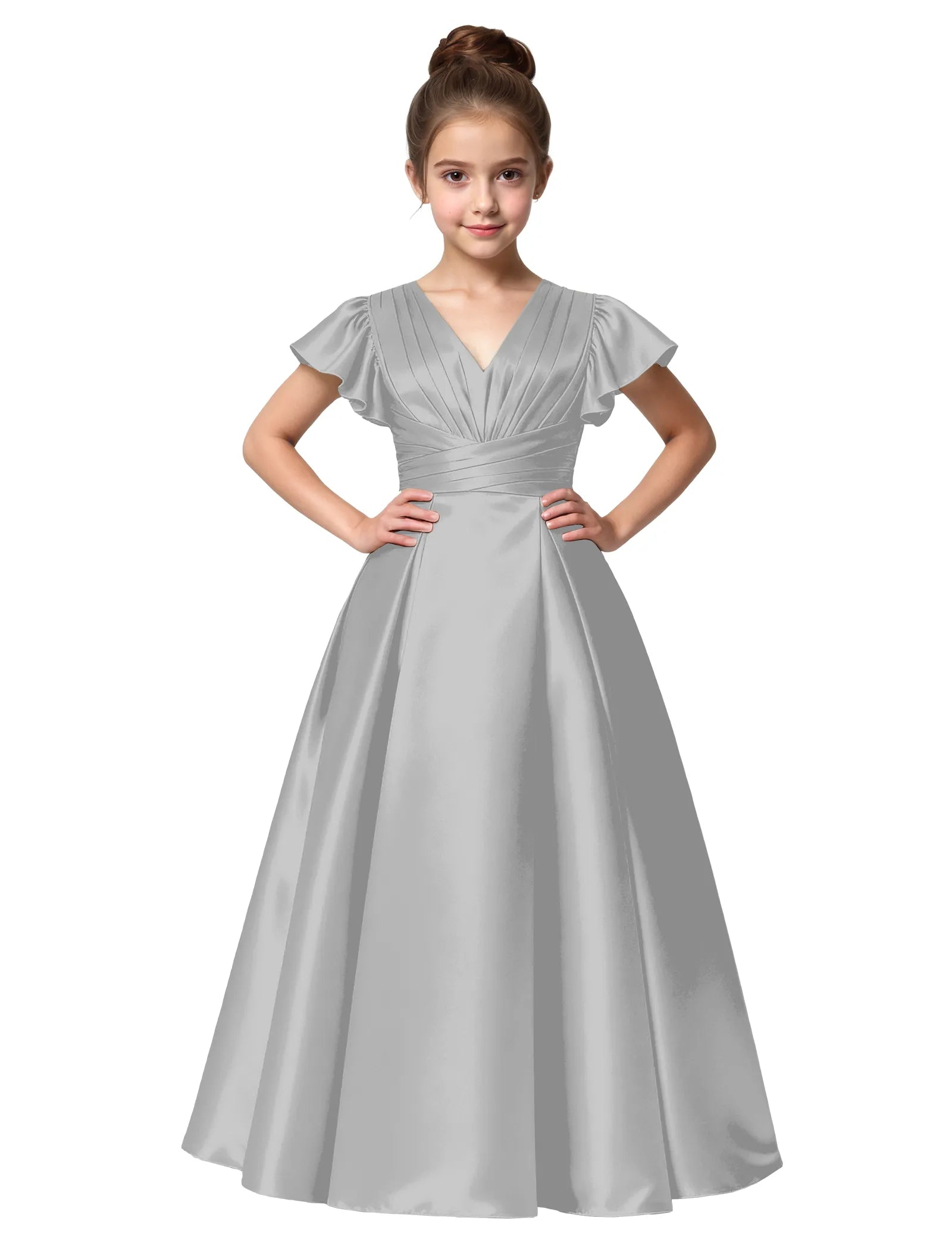 Vestido de princesa sin mangas de encaje