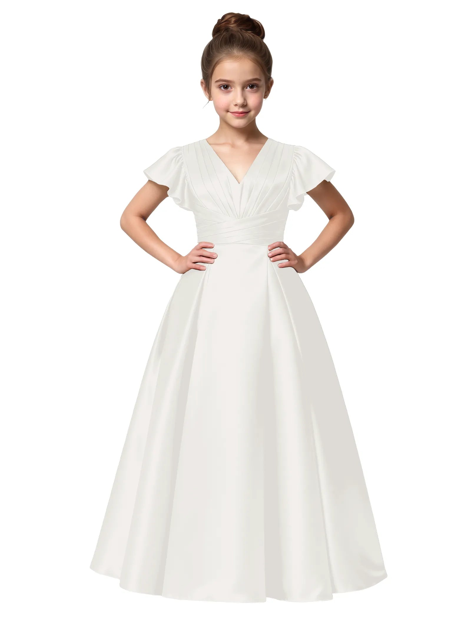 Vestido de princesa sin mangas de encaje