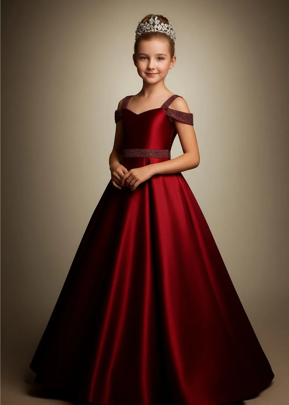 Holly Berry Christmas Princess Dress