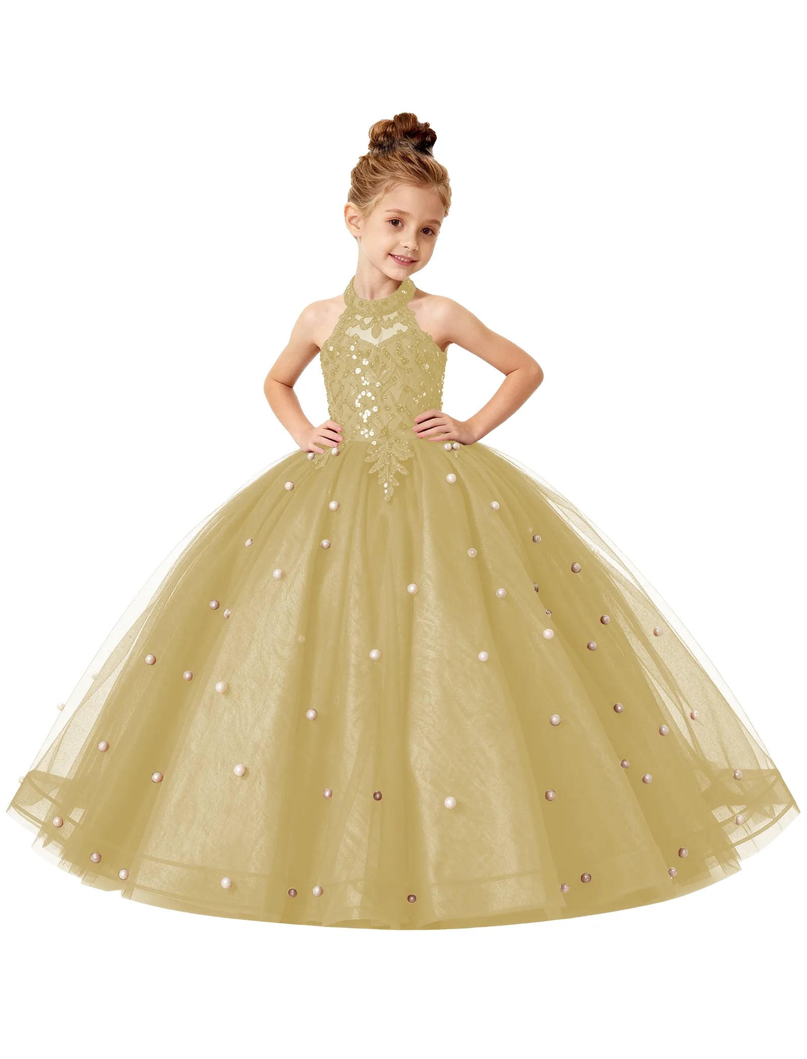 Koronkowa sukienka księżniczki z odkrytymi ramionami