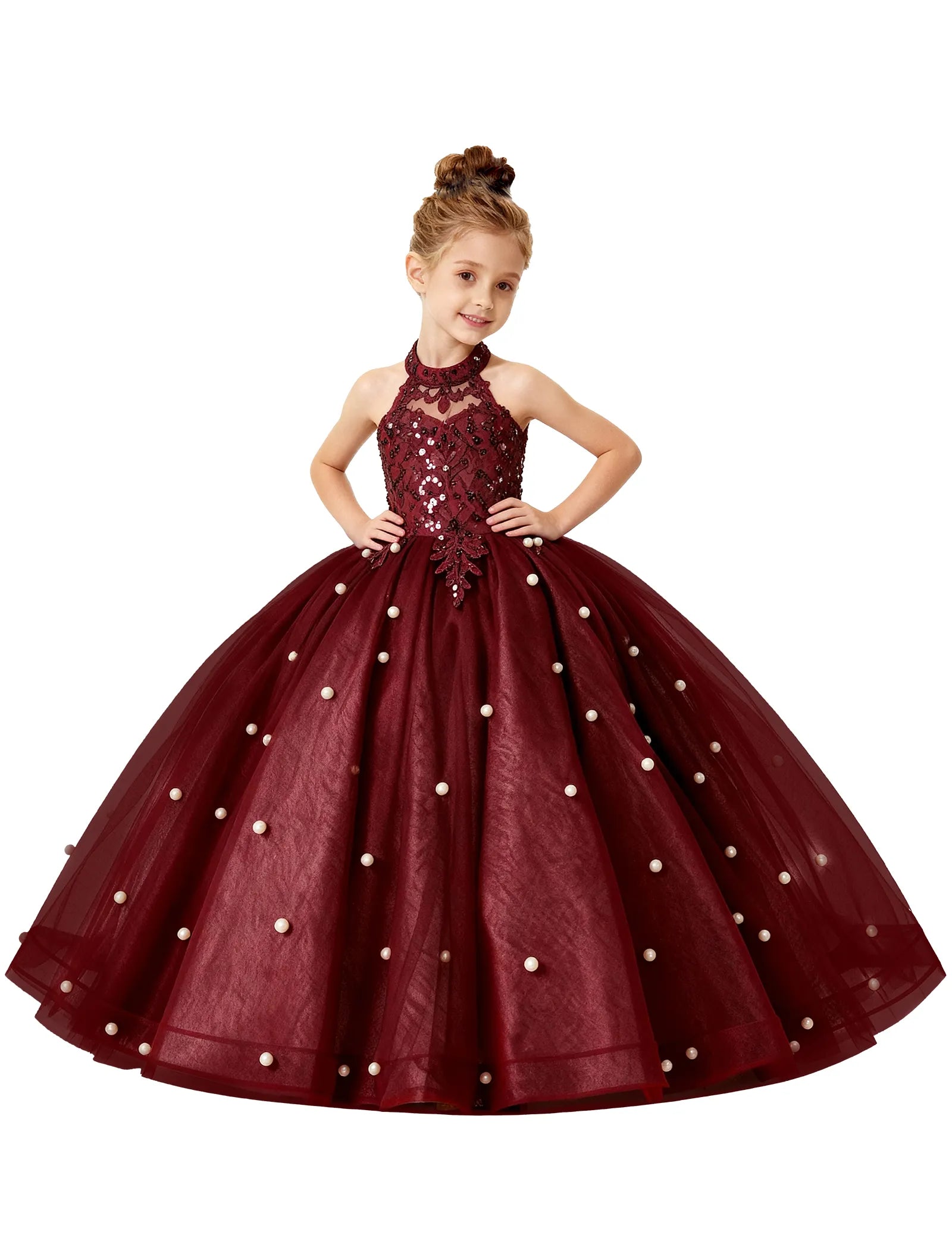 Koronkowa sukienka księżniczki z odkrytymi ramionami