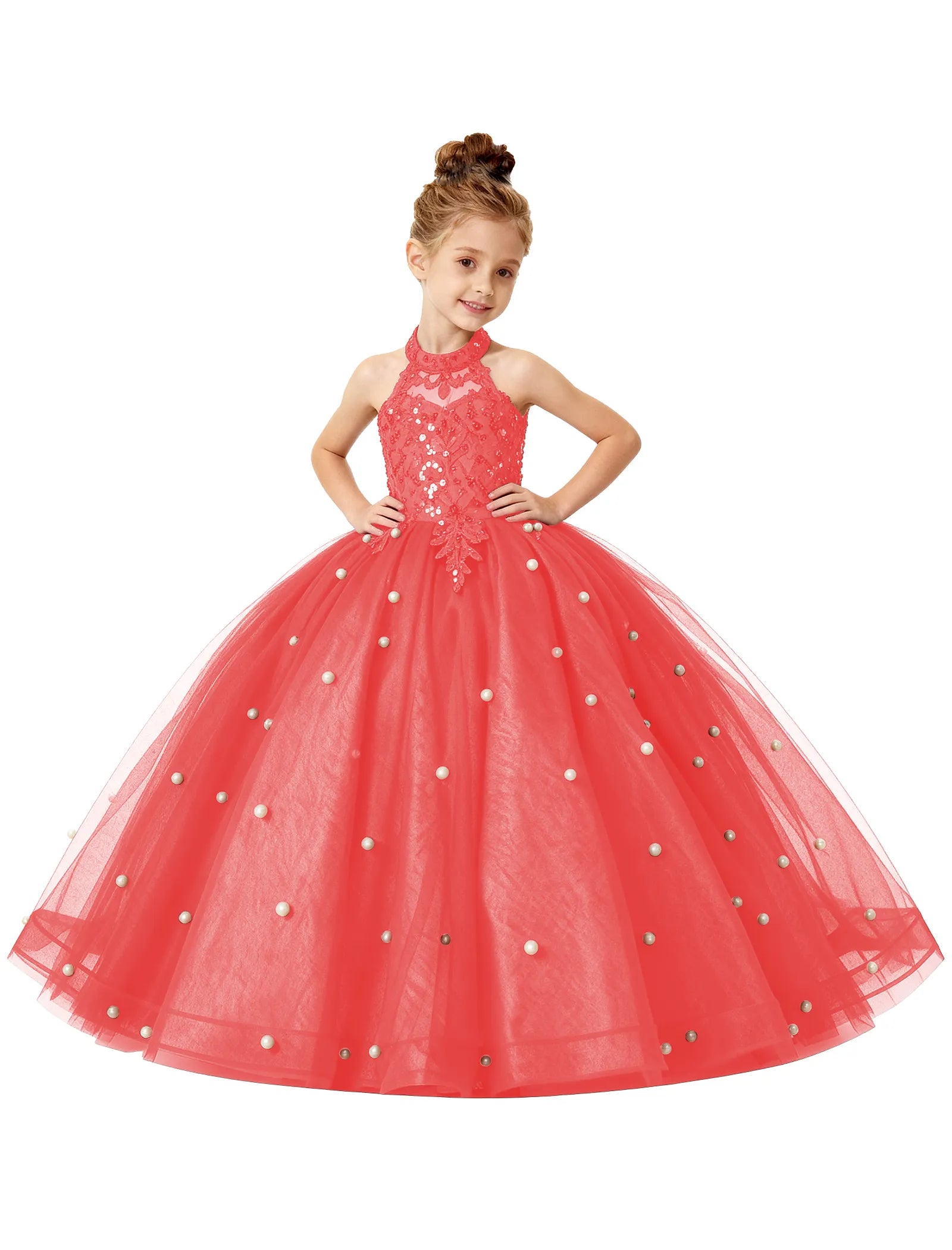 Koronkowa sukienka księżniczki z odkrytymi ramionami