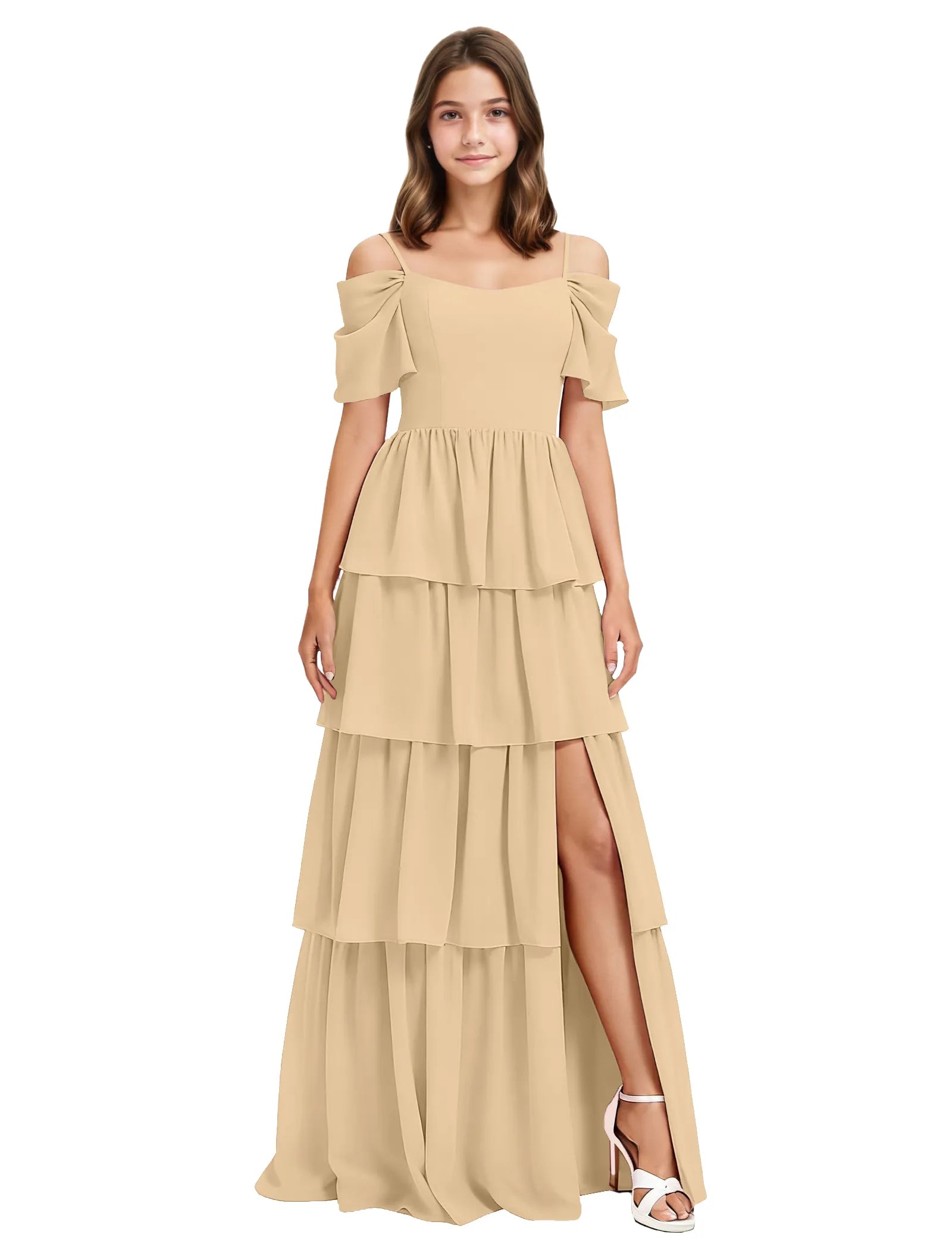 Vestido de princesa sin mangas de encaje