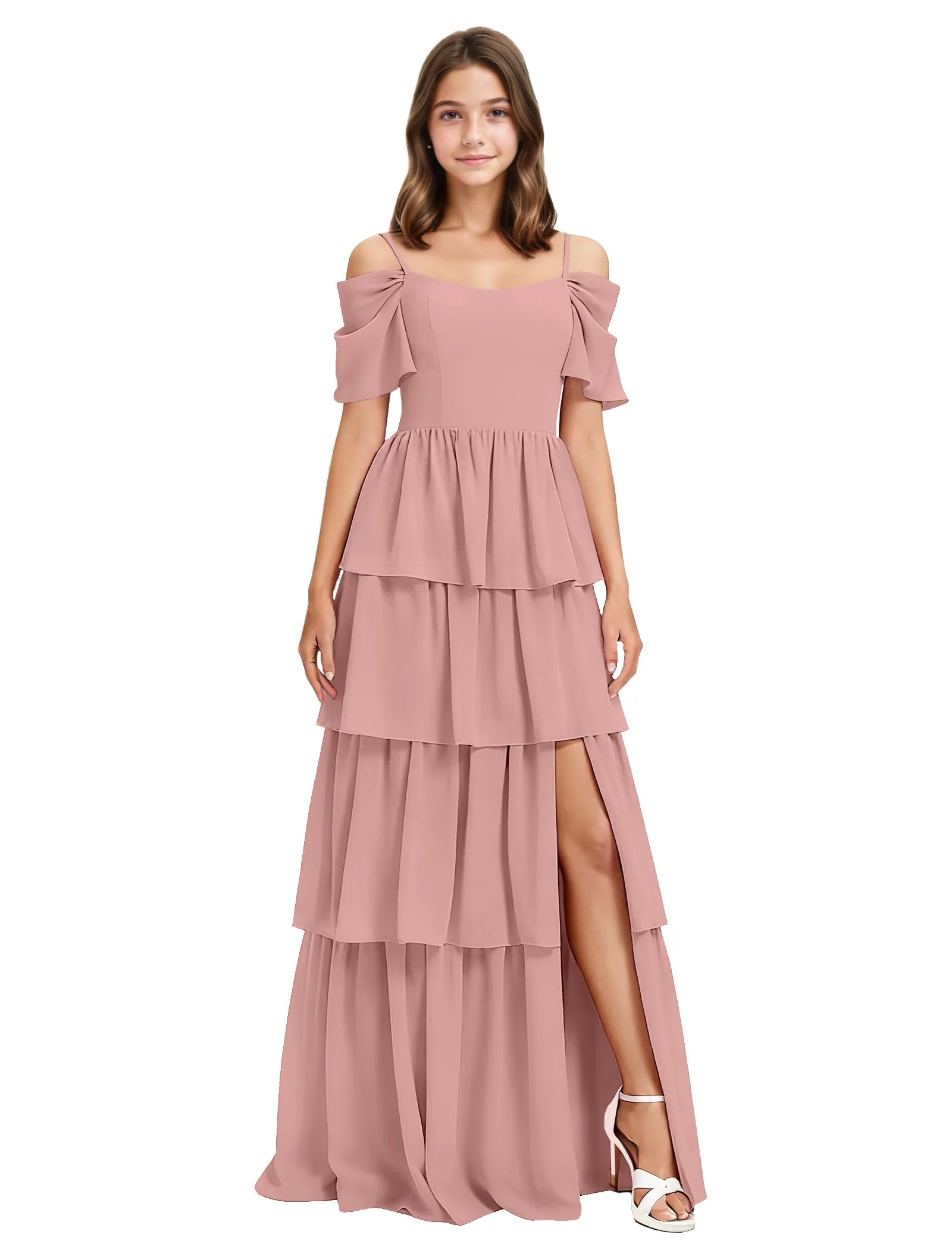 Vestido de princesa sin mangas de encaje