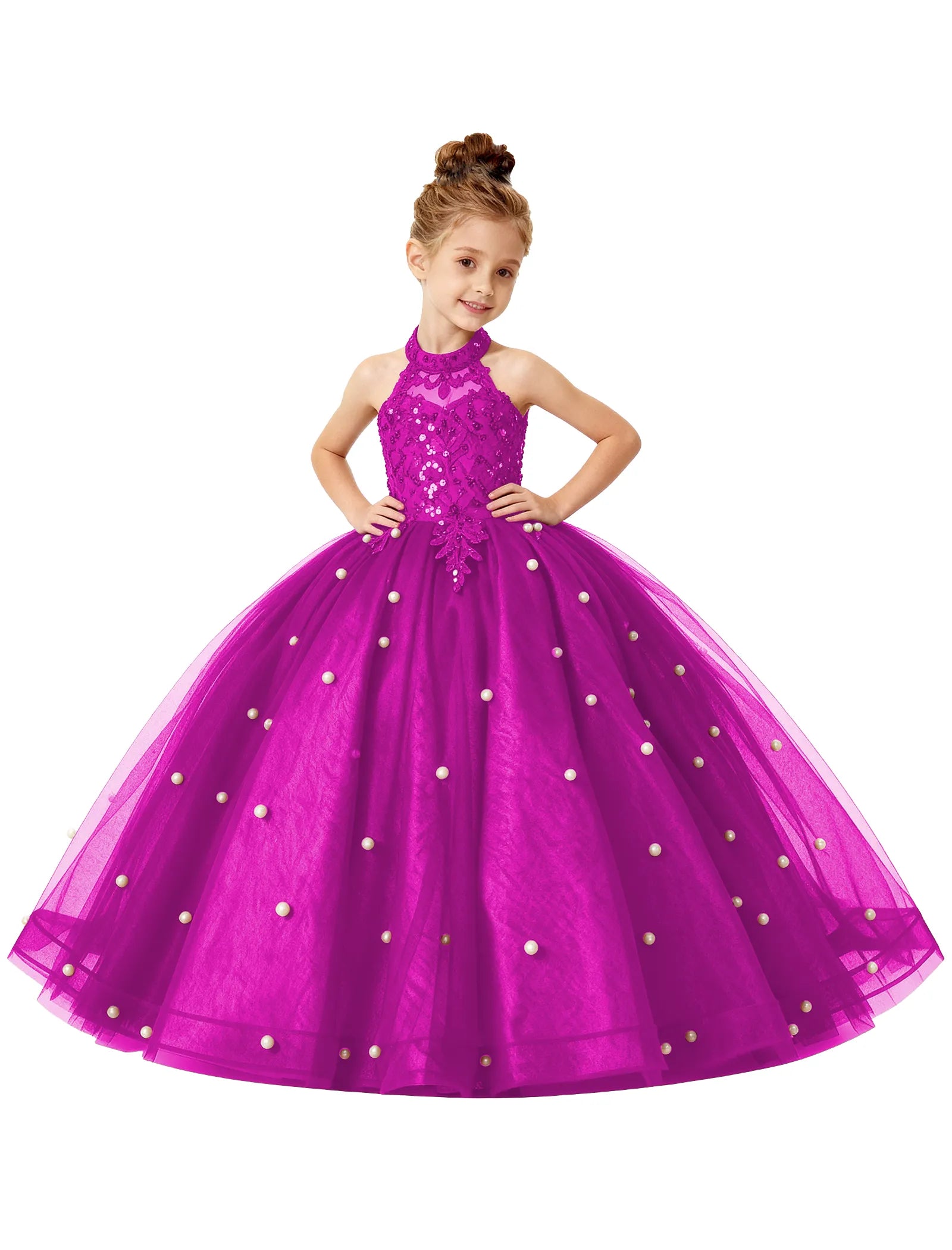 Koronkowa sukienka księżniczki z odkrytymi ramionami