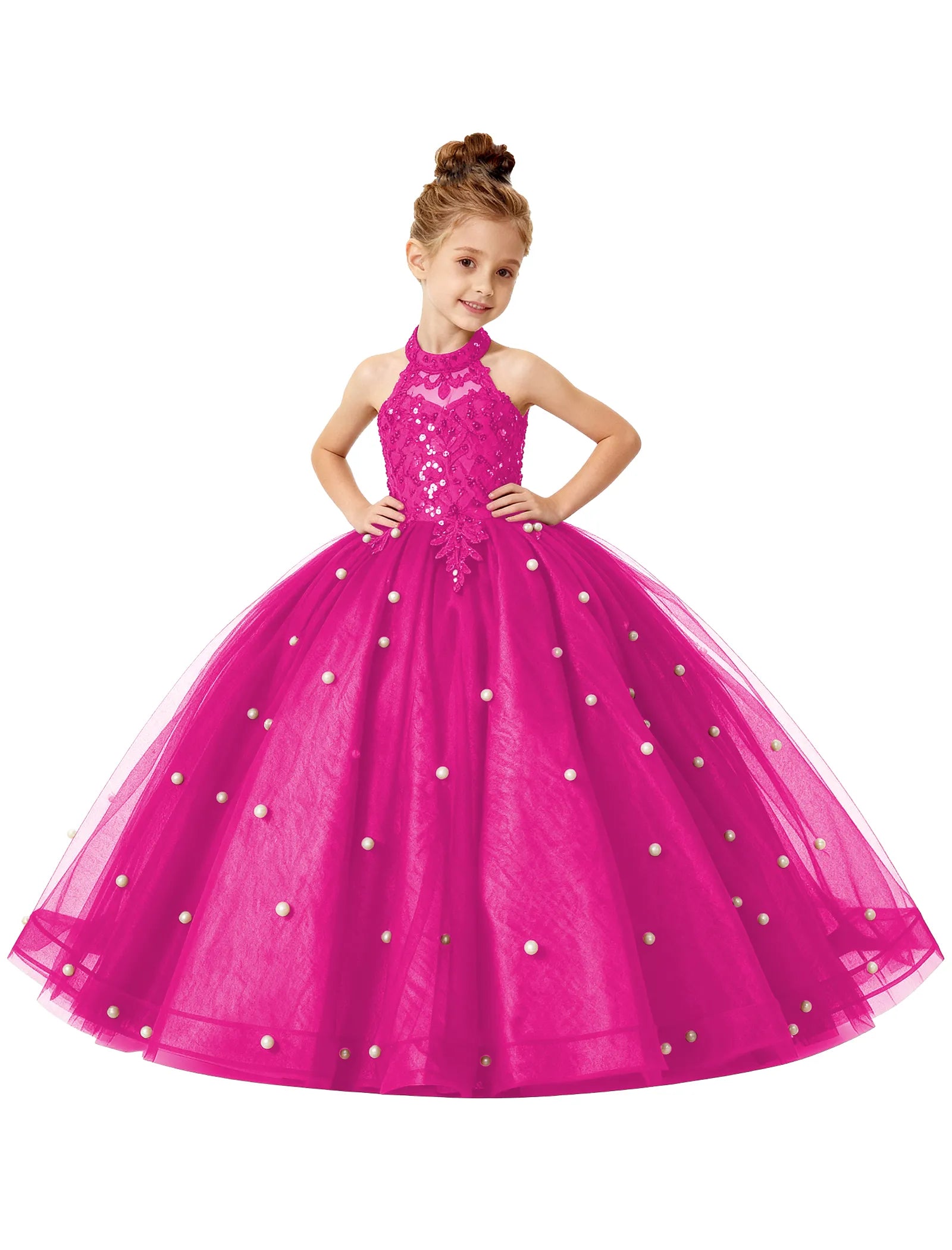 Koronkowa sukienka księżniczki z odkrytymi ramionami