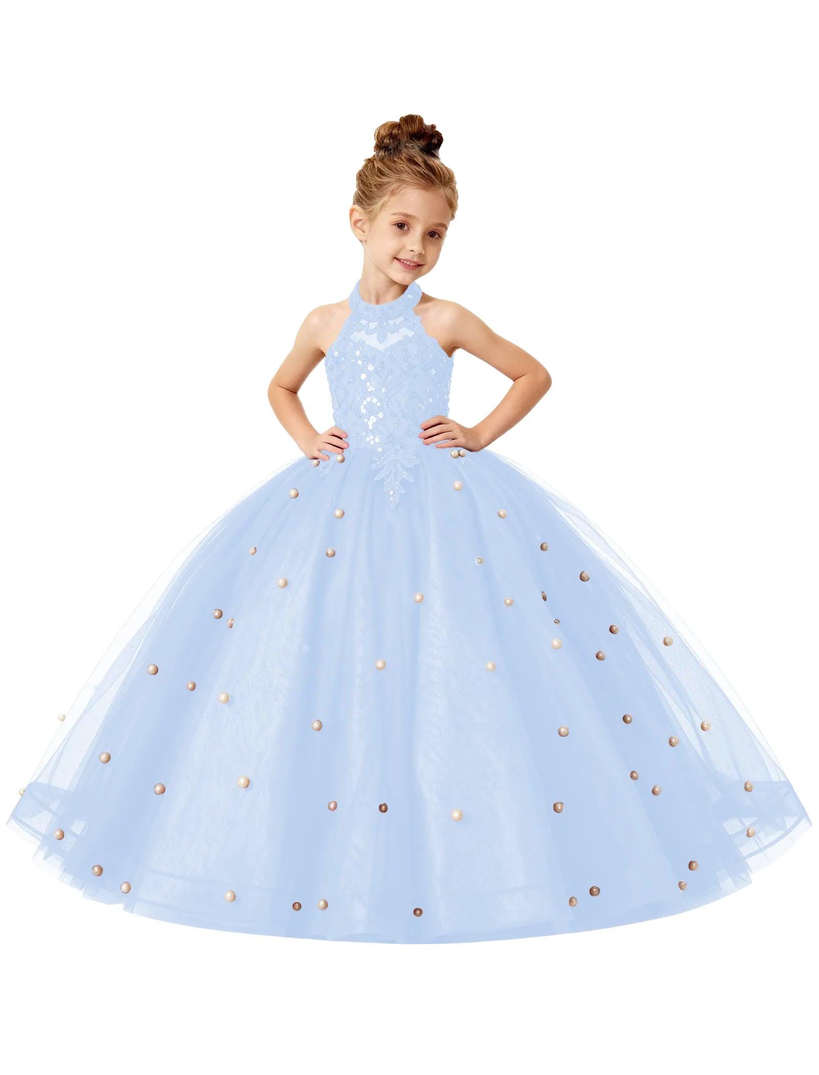 Koronkowa sukienka księżniczki z odkrytymi ramionami