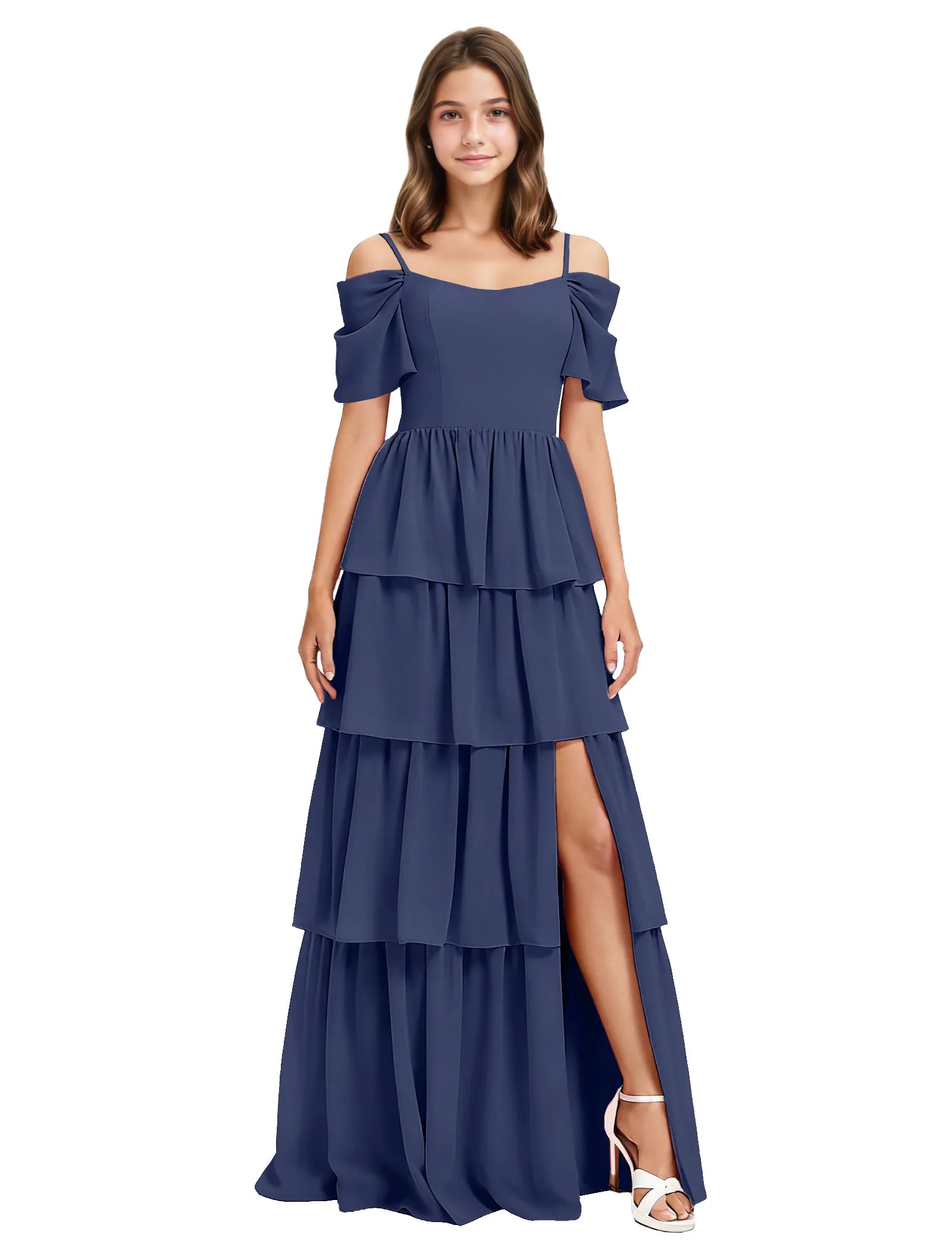 Vestido de princesa sin mangas de encaje
